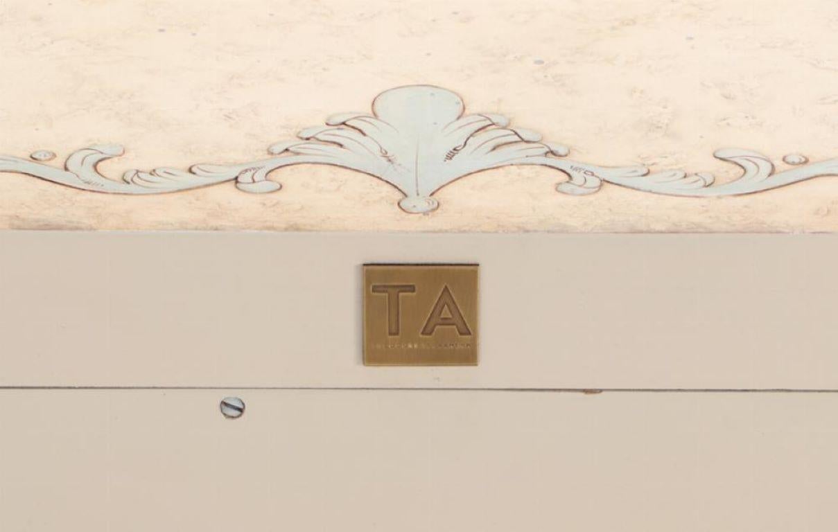 Wood Theodre Alexander Venetion style painted sideboard or credenza