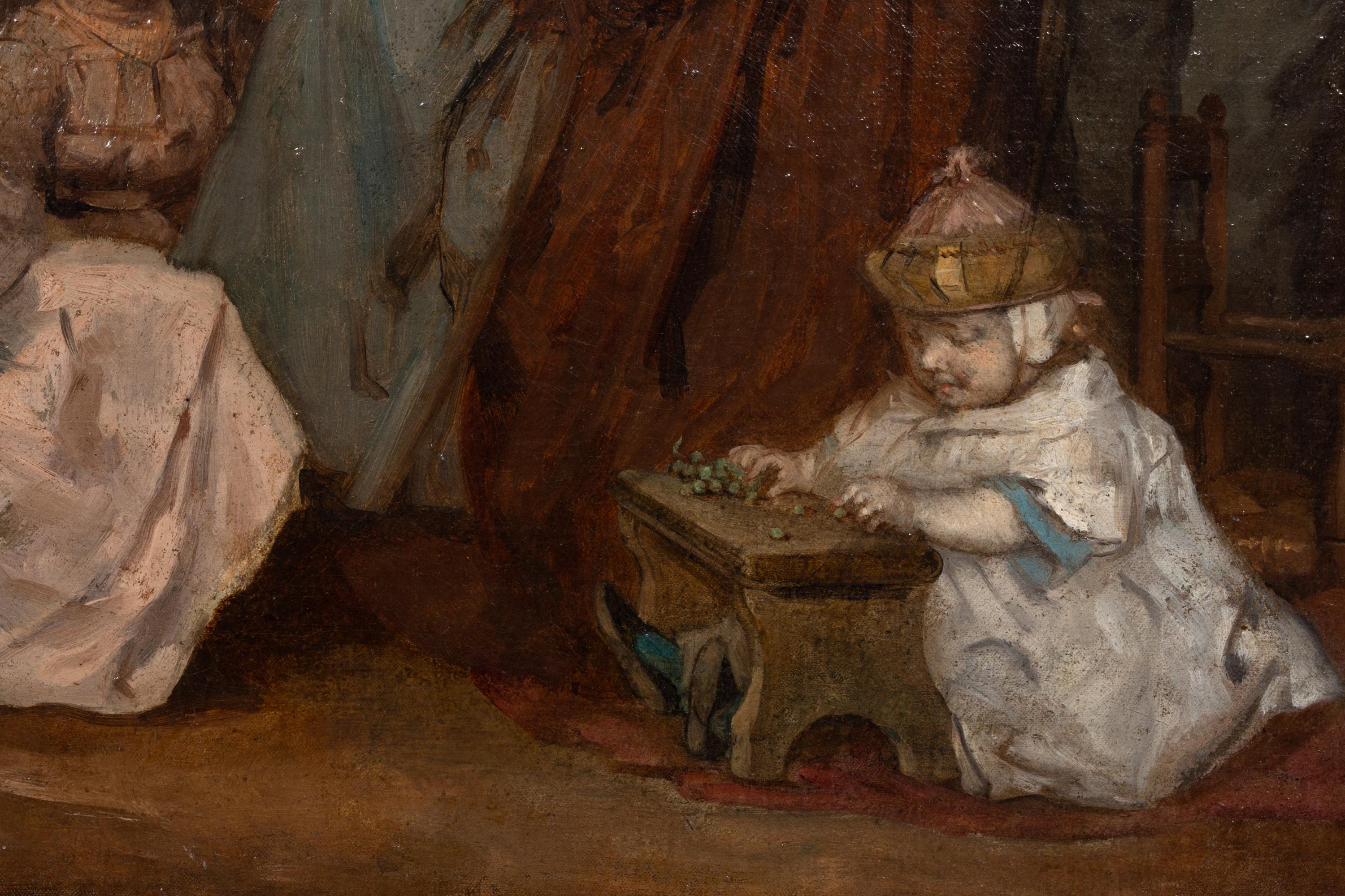 La Lezione di canto di Théodule Augustin Ribot, 1823 - 1891 in vendita 9