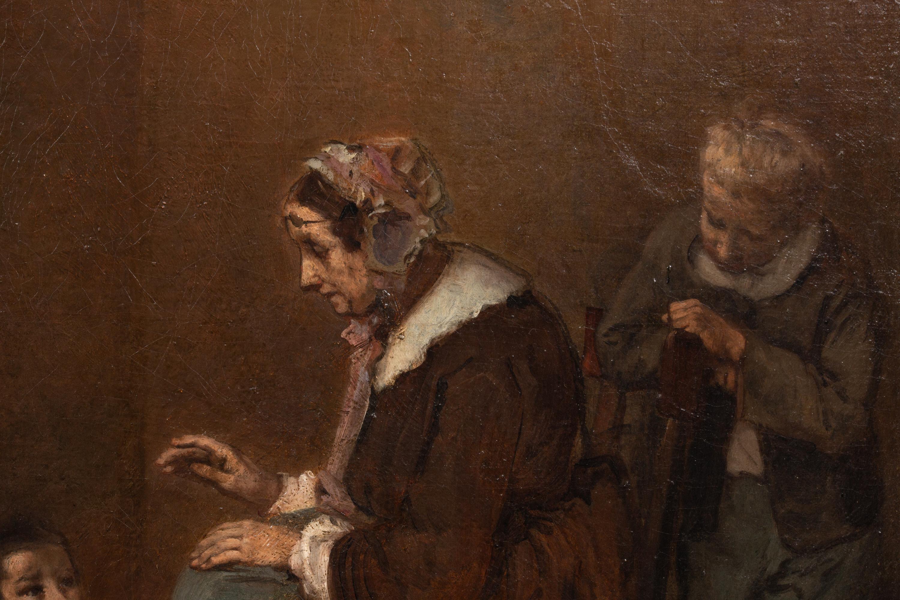 La Lezione di canto di Théodule Augustin Ribot, 1823 - 1891 in vendita 6