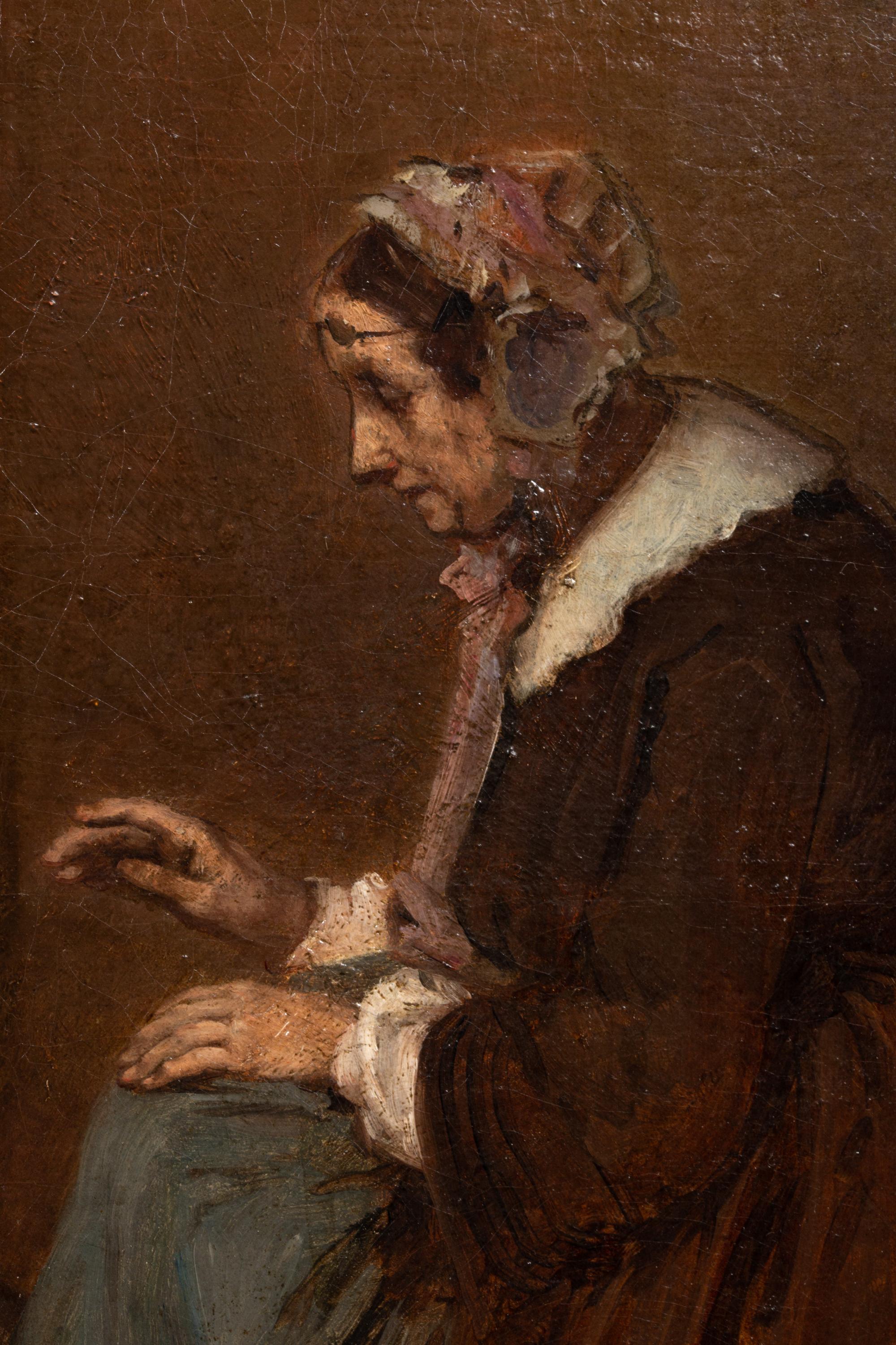 La Lezione di canto di Théodule Augustin Ribot, 1823 - 1891 in vendita 7