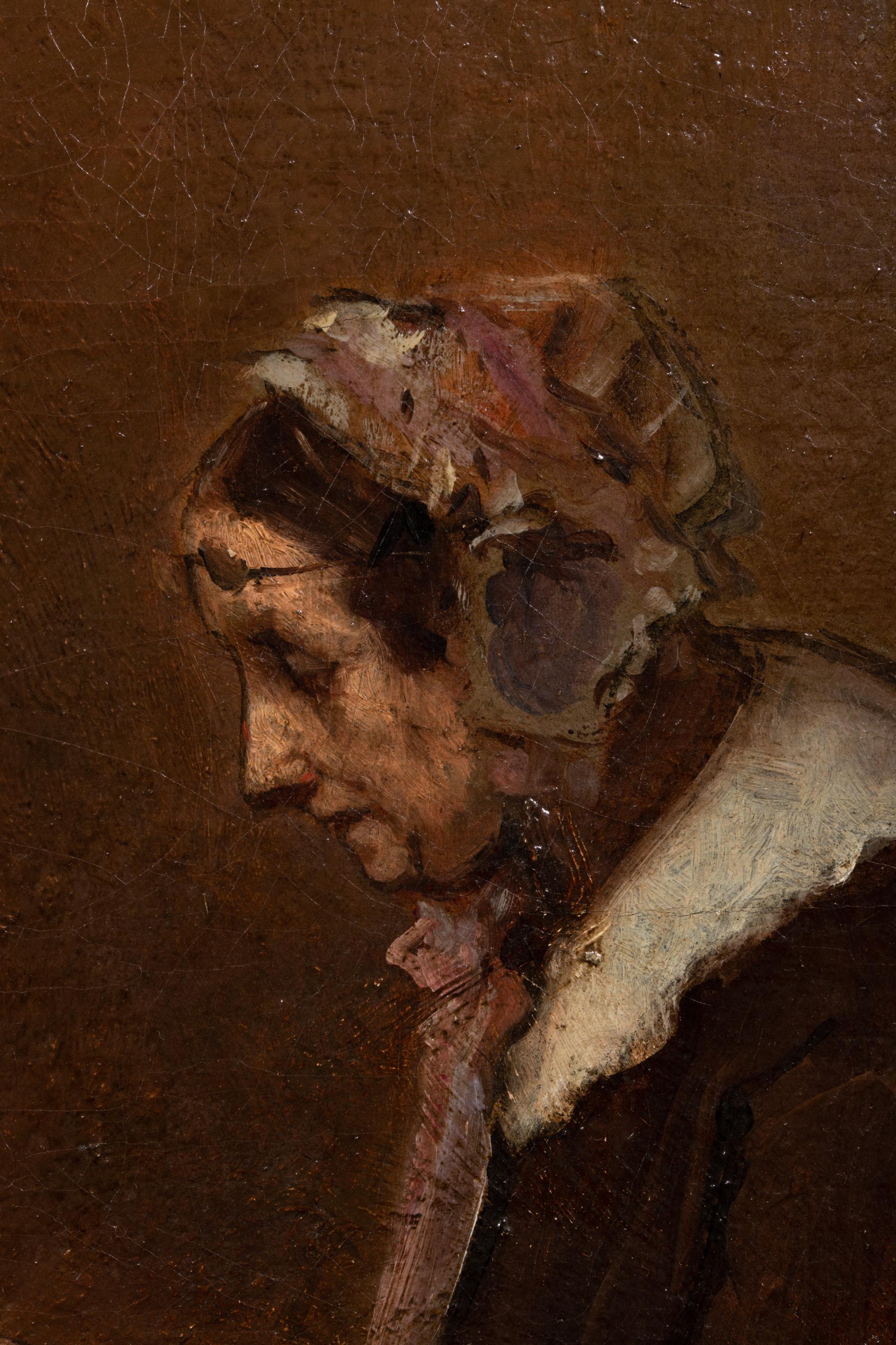 La Lezione di canto di Théodule Augustin Ribot, 1823 - 1891 in vendita 8