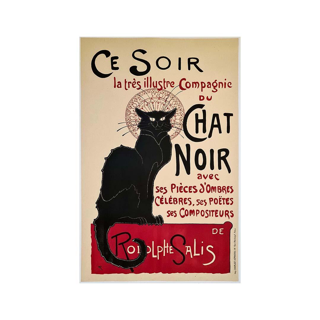 1896 Original Poster by Steinlen - Compagnie du Chat Noir de Rodolphe Salis - Print by Théophile Alexandre Steinlen