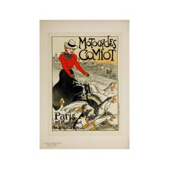 1899 Original poster Motocycles Comiot Paris - Les Maîtres de l'affiche Pl. 190