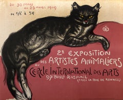 Künstler und Tiermaler, Jugendstilplakat von Theophile Alexandre Steinlen