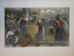 Danza a Parigi (Omaggio a Toulouse Lautrec) - Litografia originale, 1898