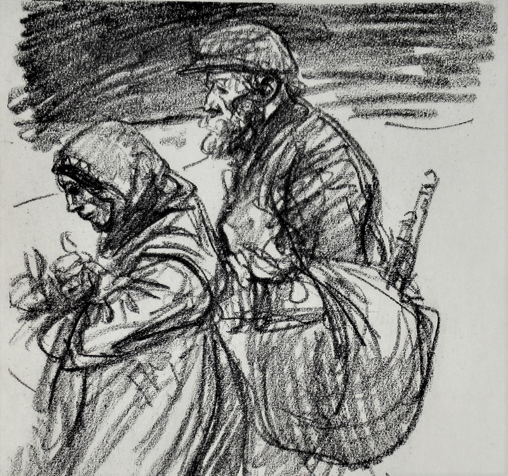 Evacua - Print Realista de Théophile Alexandre Steinlen