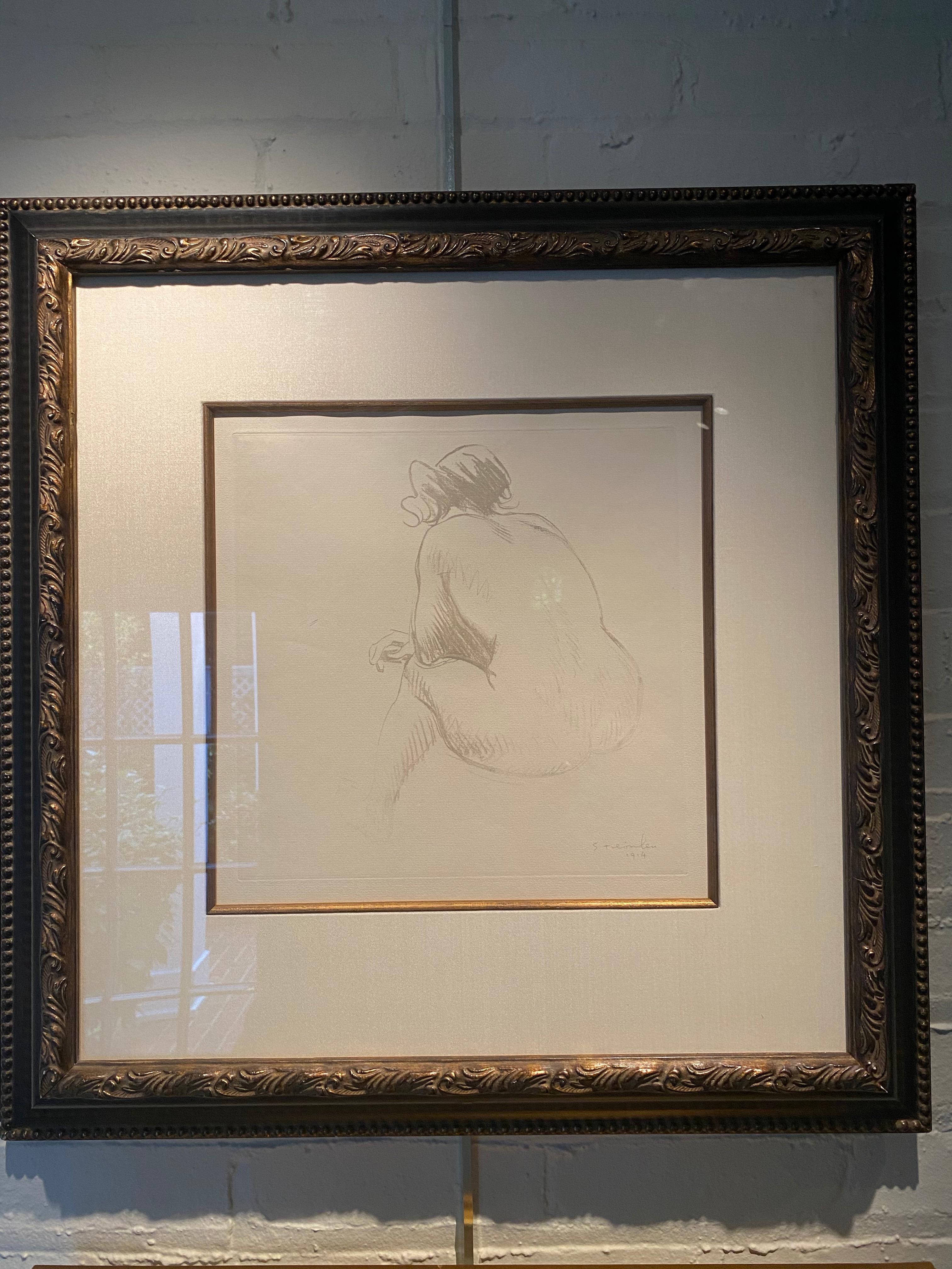 « Femme Nue » de Steinlen - Print de Théophile Alexandre Steinlen