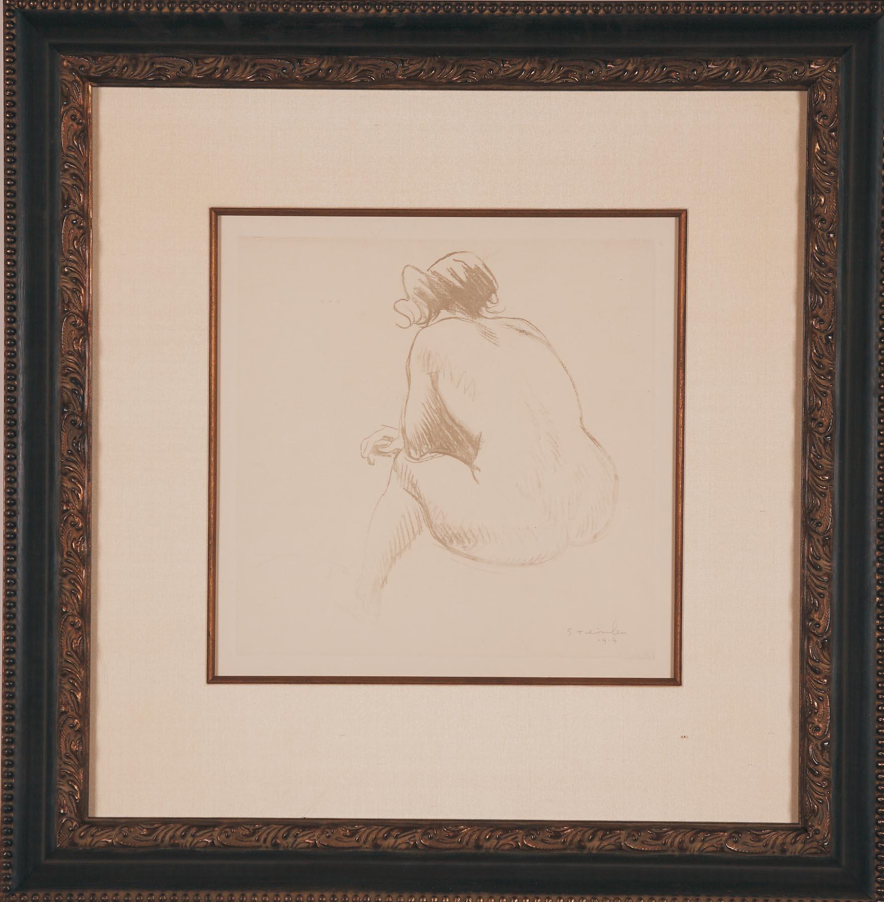 Théophile Alexandre Steinlen Figurative Print – "Femme Nue" von Theophile Steinlen