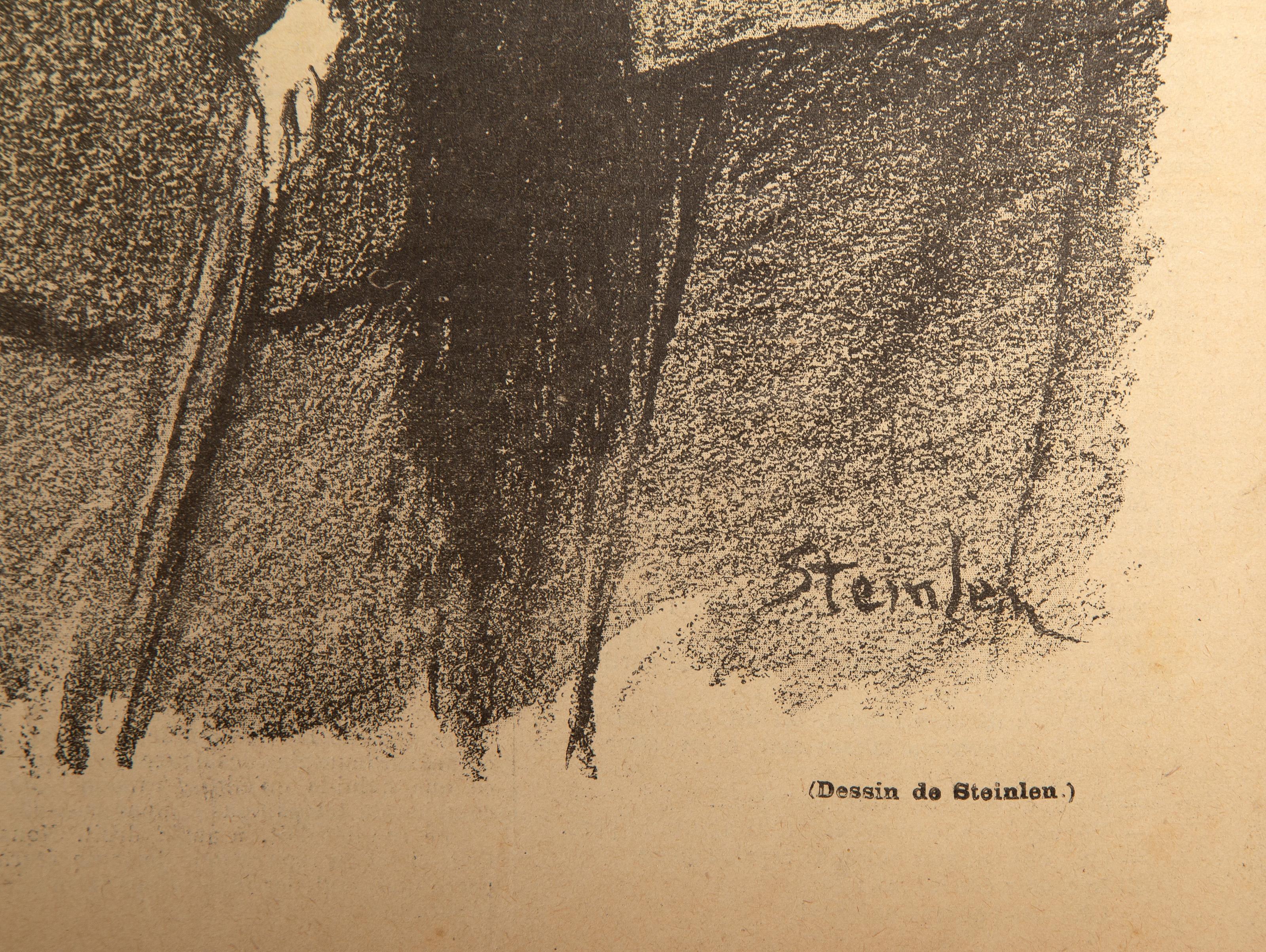  Theophile Alexandre Steinlen, French/Swiss (1859 - 1923) - Femmes conversant dans la Rue, Medium: Double Sided Lithograph, Size: 15 x 10.25 in. (38.1 x 26.04 cm), Description: From the collection of the late Larry Saphire.