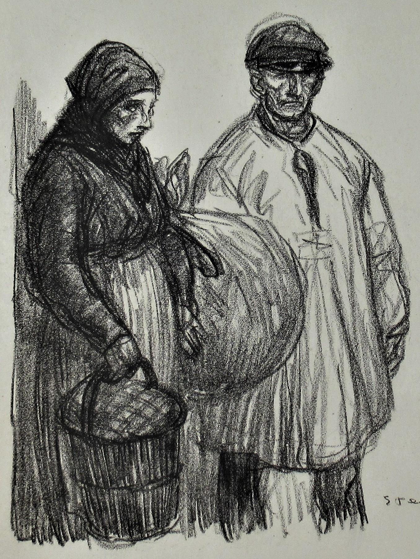 Gares - Print by Théophile Alexandre Steinlen