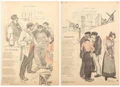 Gil Blas Ilustrado, Litografía Art Nouveau de Theophile Alexandre Steinlen