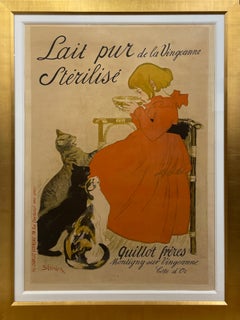 Antikes Poster „Lait Pur Sterilise de la Vingeanne“ von Steinlen