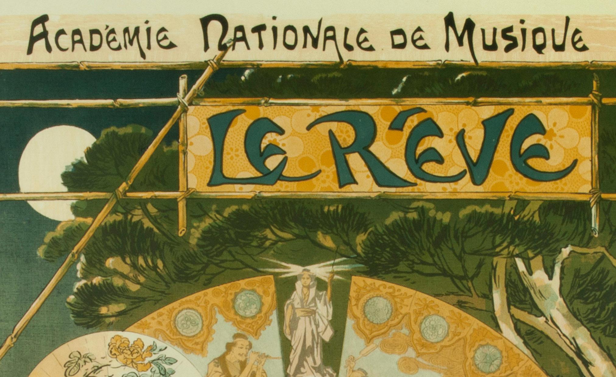 Le Rêve (El Sueño) - Figurative Print Beige de Théophile Alexandre Steinlen