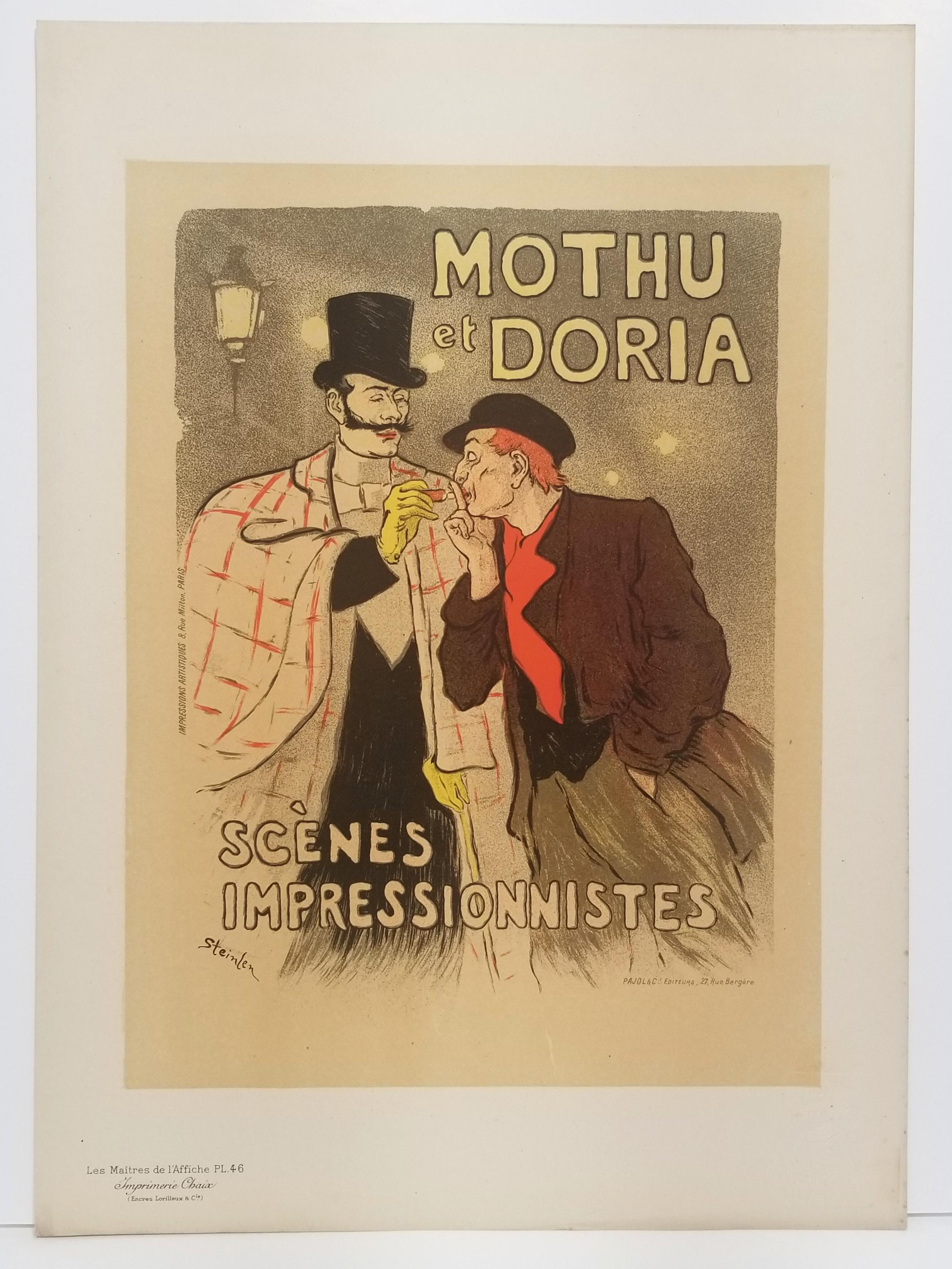 Mothu et Doria - Print by Théophile Alexandre Steinlen