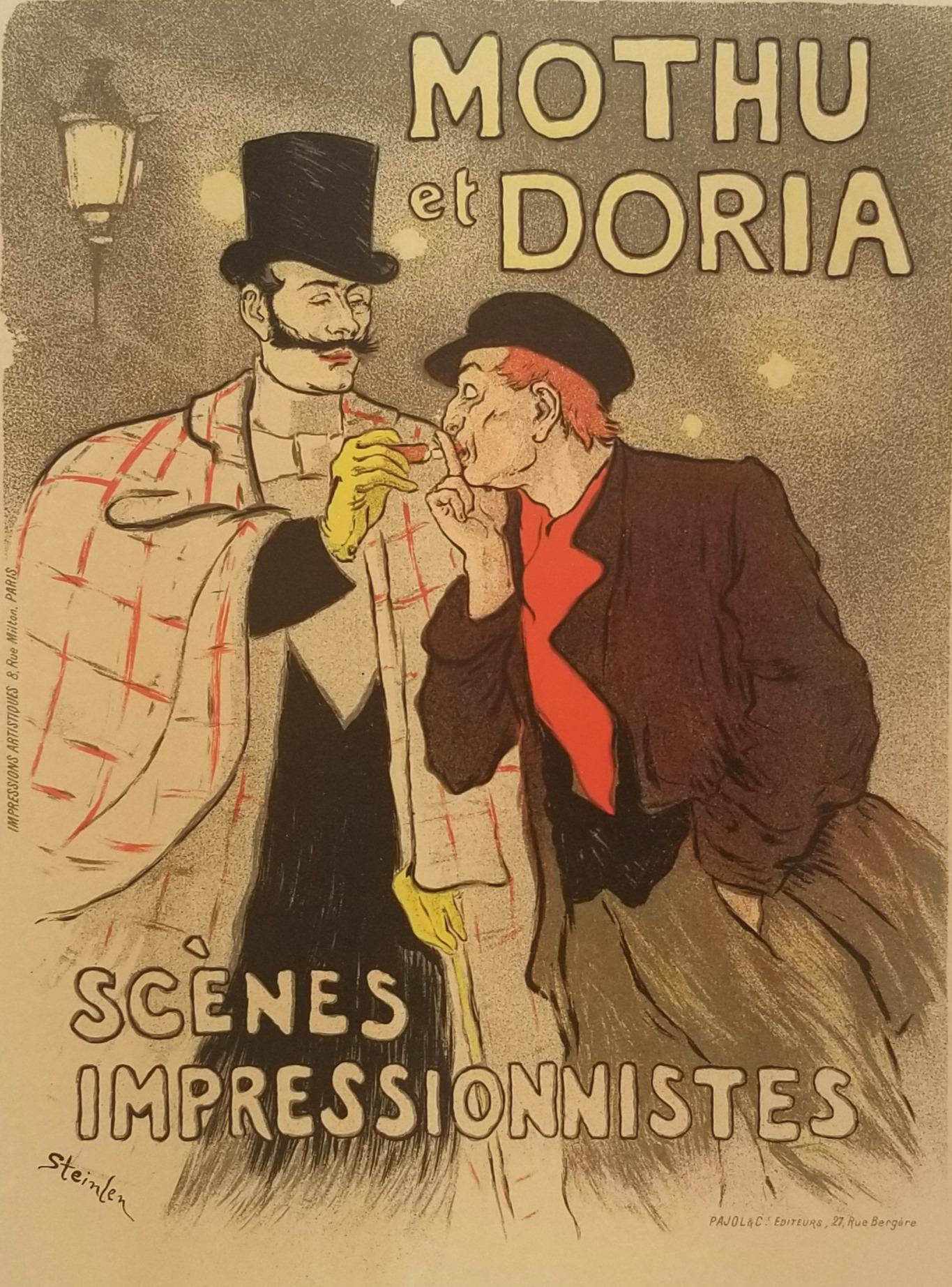 Théophile Alexandre Steinlen Print - Mothu et Doria