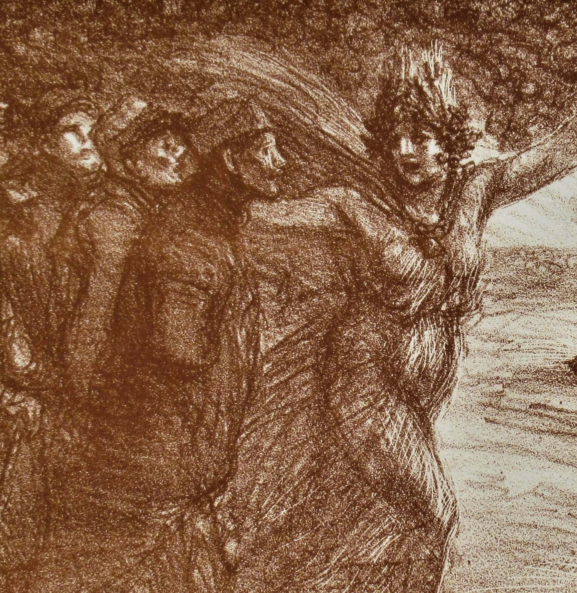 Retour aux Champs - Realist Print by Théophile Alexandre Steinlen