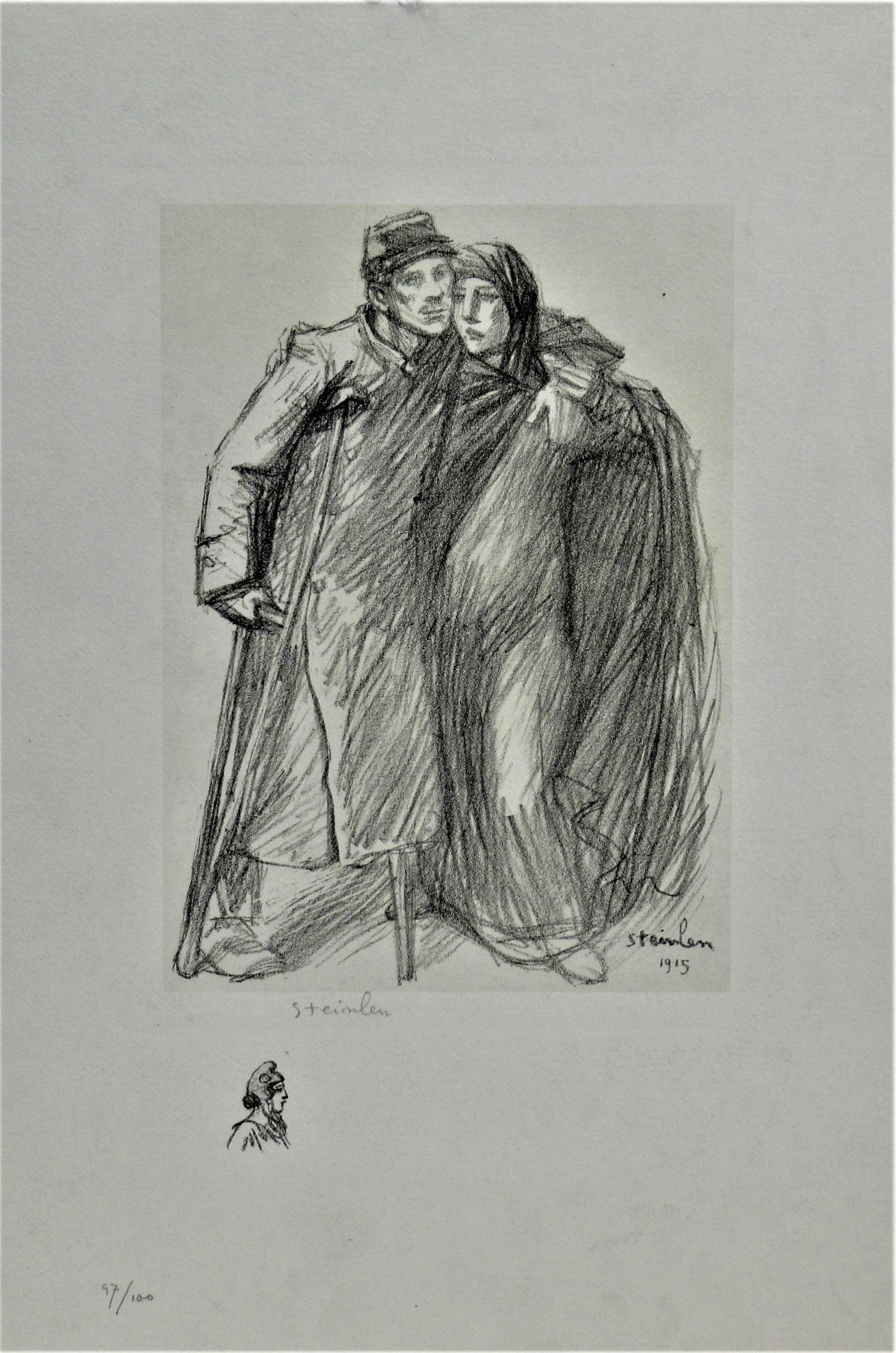Théophile Alexandre Steinlen Figurative Print - Retour de Guerre