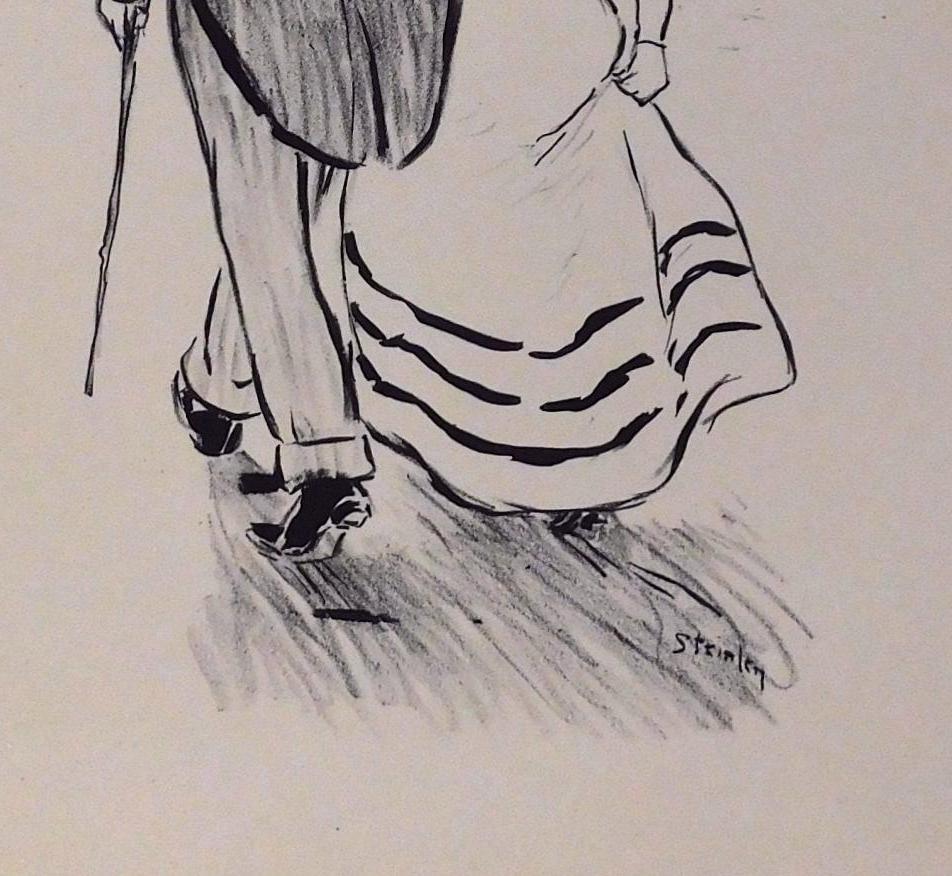 Litografia originale di Theophile Steinlen - artista francese di origine svizzera (1859-1923).
Titolo: 