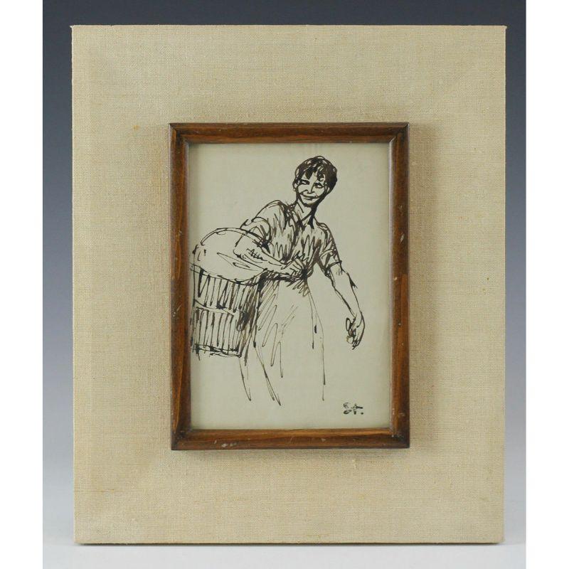 Theophile Alexandre Steinlen Works on Paper Woman

heophile Alexandre (Switzerland, 1859-1923) original works on paper (unprinted), woman carrying basket, signed ST (bottom right).

From the collection of Hans Cohn.

Additional
