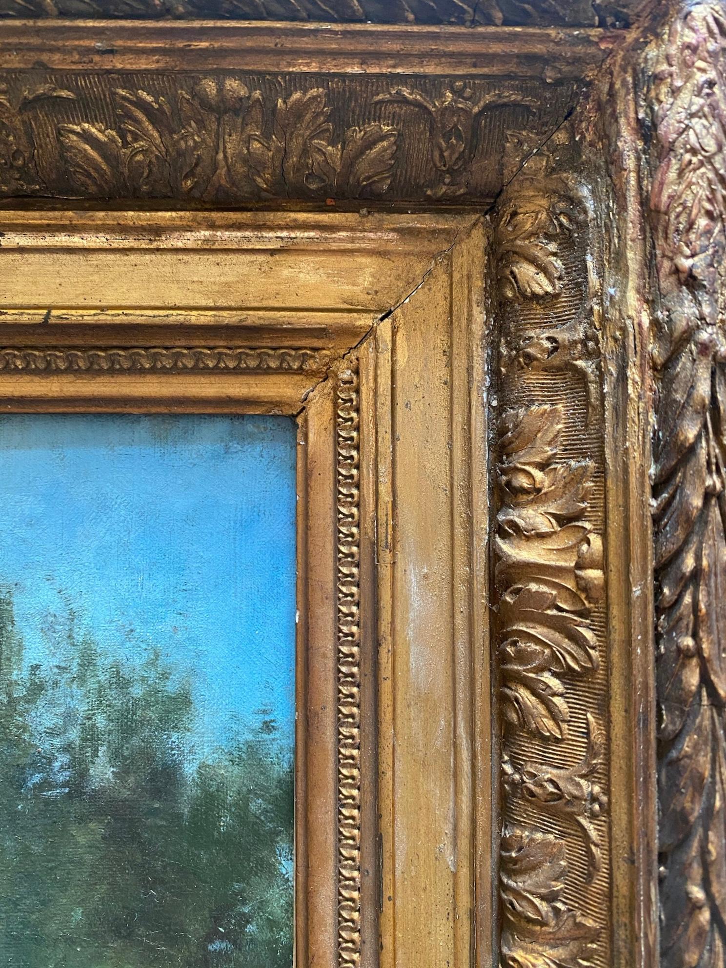 Escena pastoral en Auvers sur Oise por Durch amigo de van Gogh Paisaje de Barbizon en venta 1