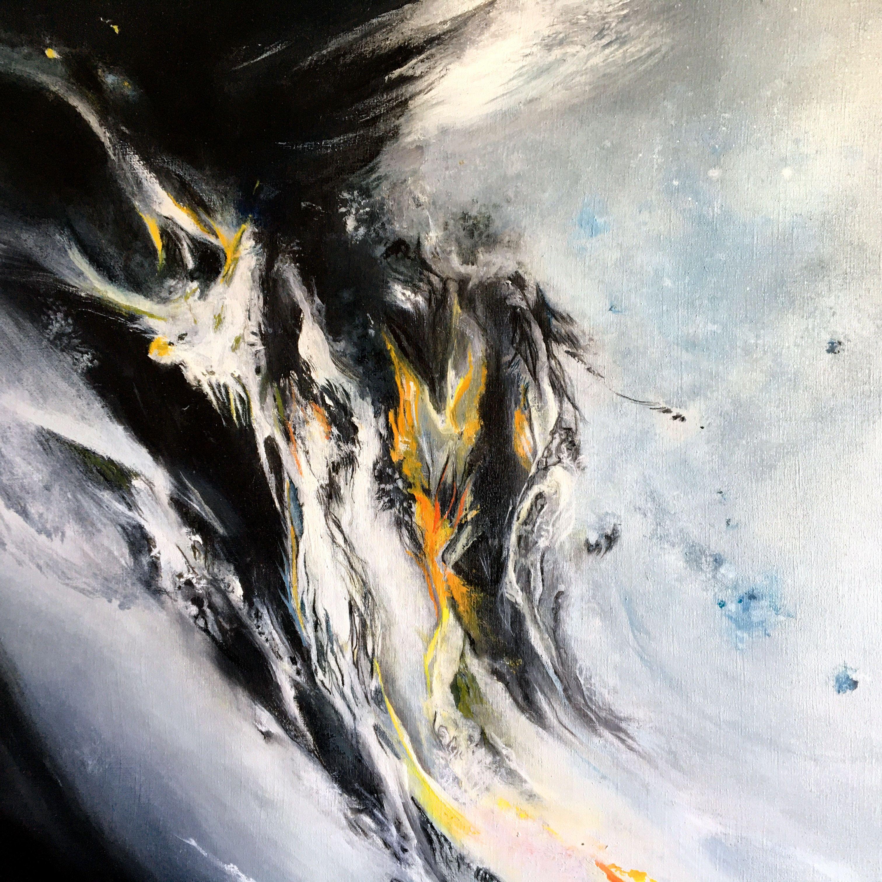 Atarassia o la casualità del tempo, Pittura, Olio su tela in vendita 1