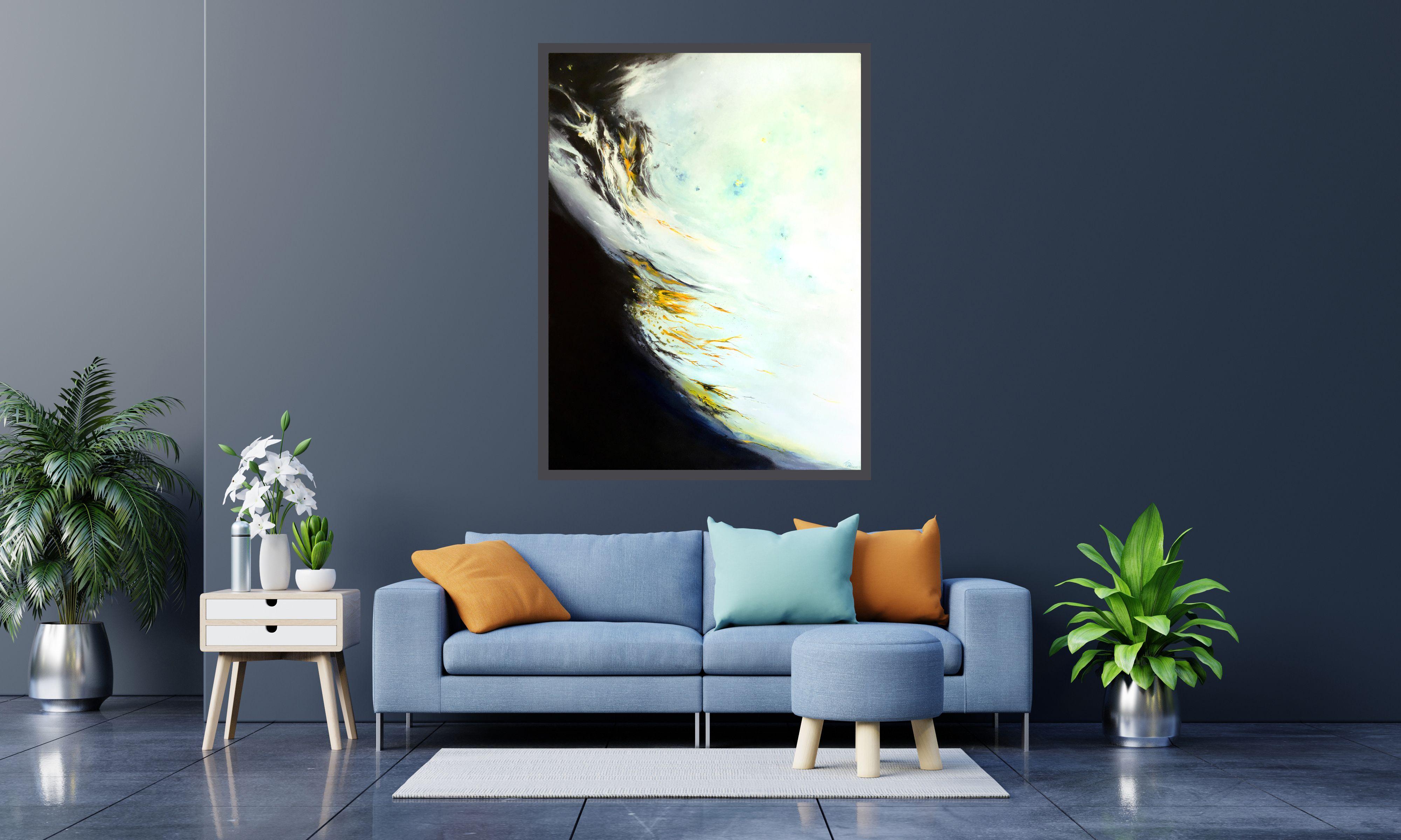 Atarassia o la casualità del tempo, Pittura, Olio su tela in vendita 2
