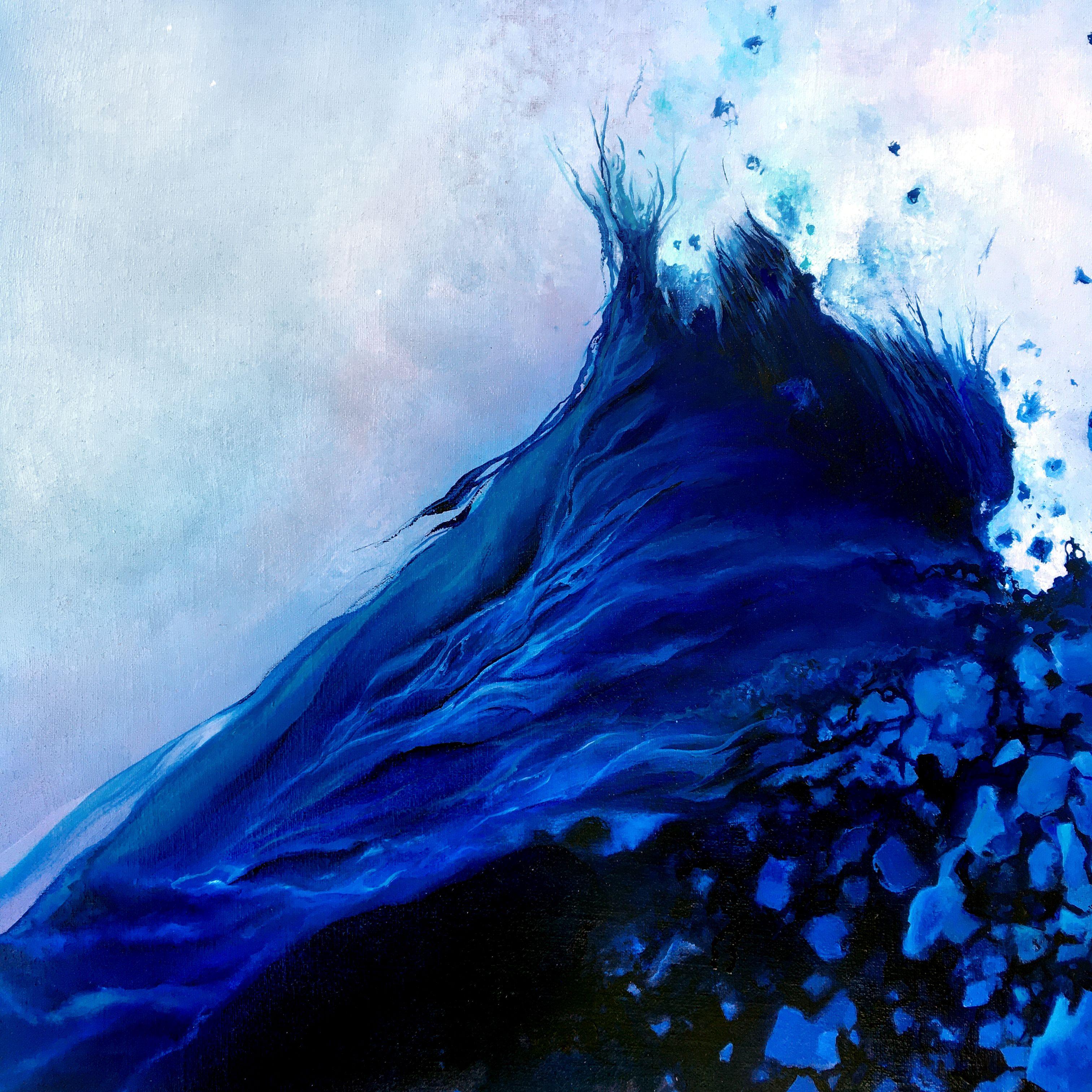 Contemplazione Opus IX, Pittura, Olio su tela - Abstract Painting Grigio di Theophile DELAINE