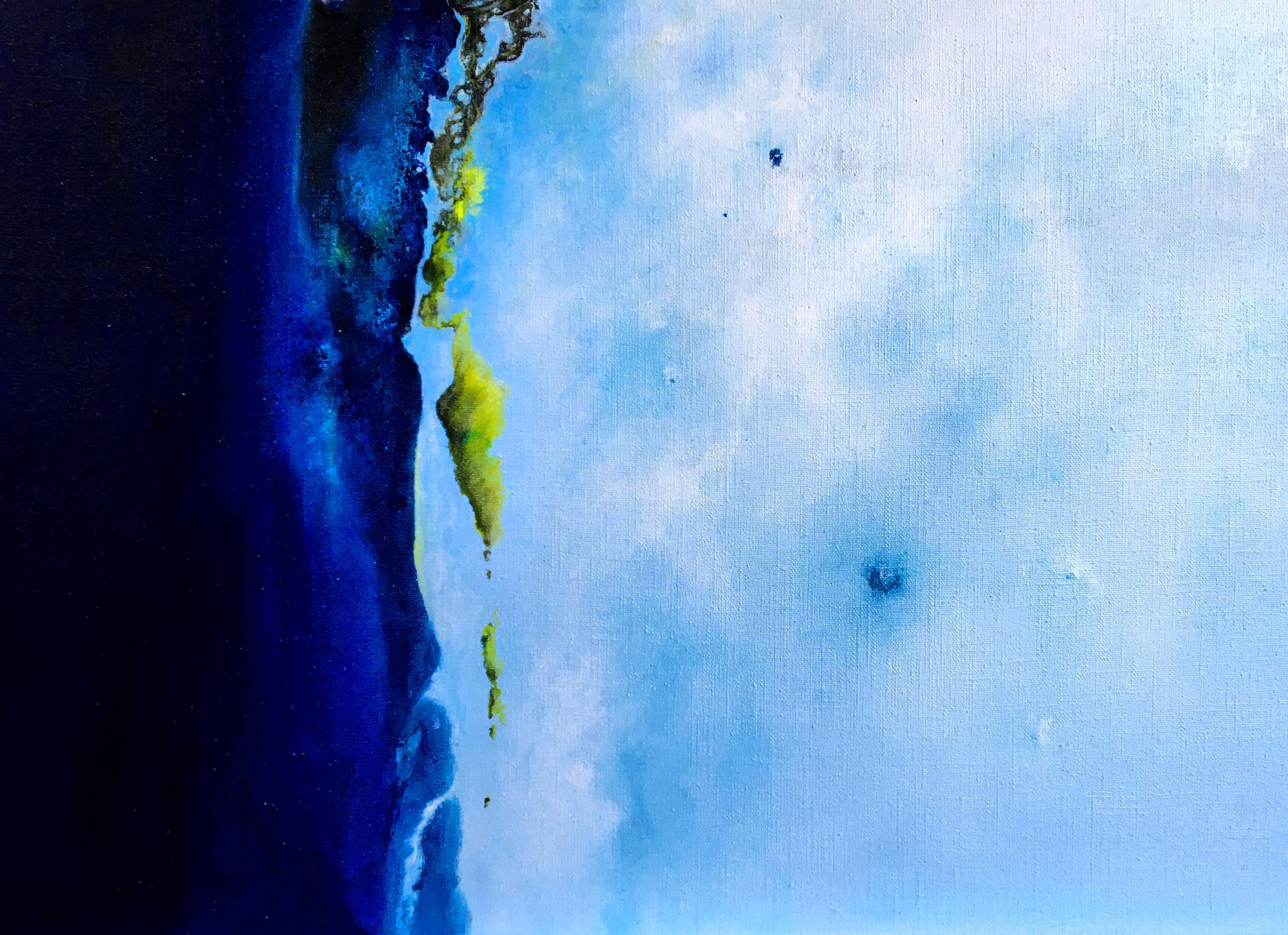 Contemplazione Opus VII, Pittura, Olio su tela - Painting Espressionismo astratto di Theophile DELAINE