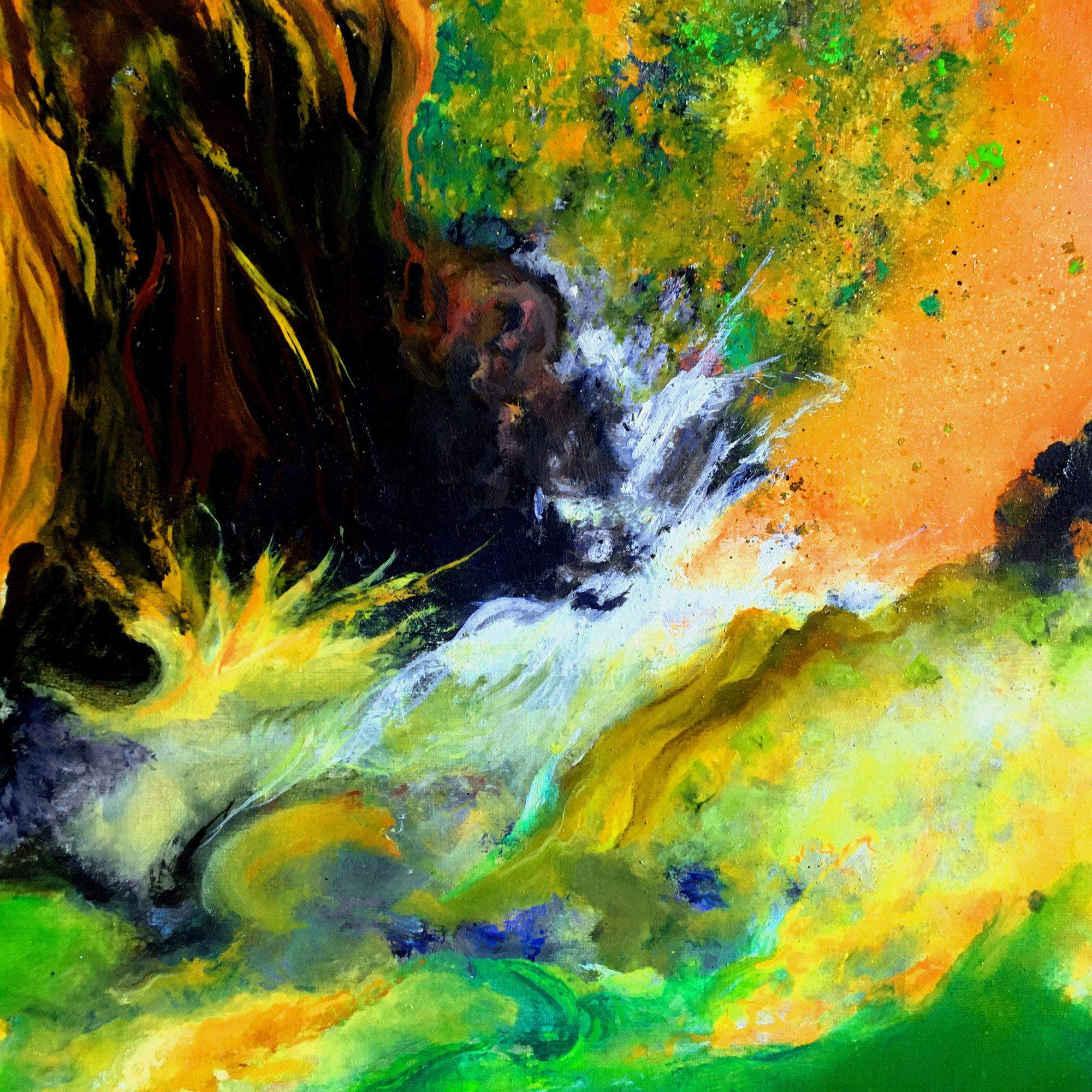 Correspondances opus VI, Pittura, Olio su tela - Painting di Theophile DELAINE