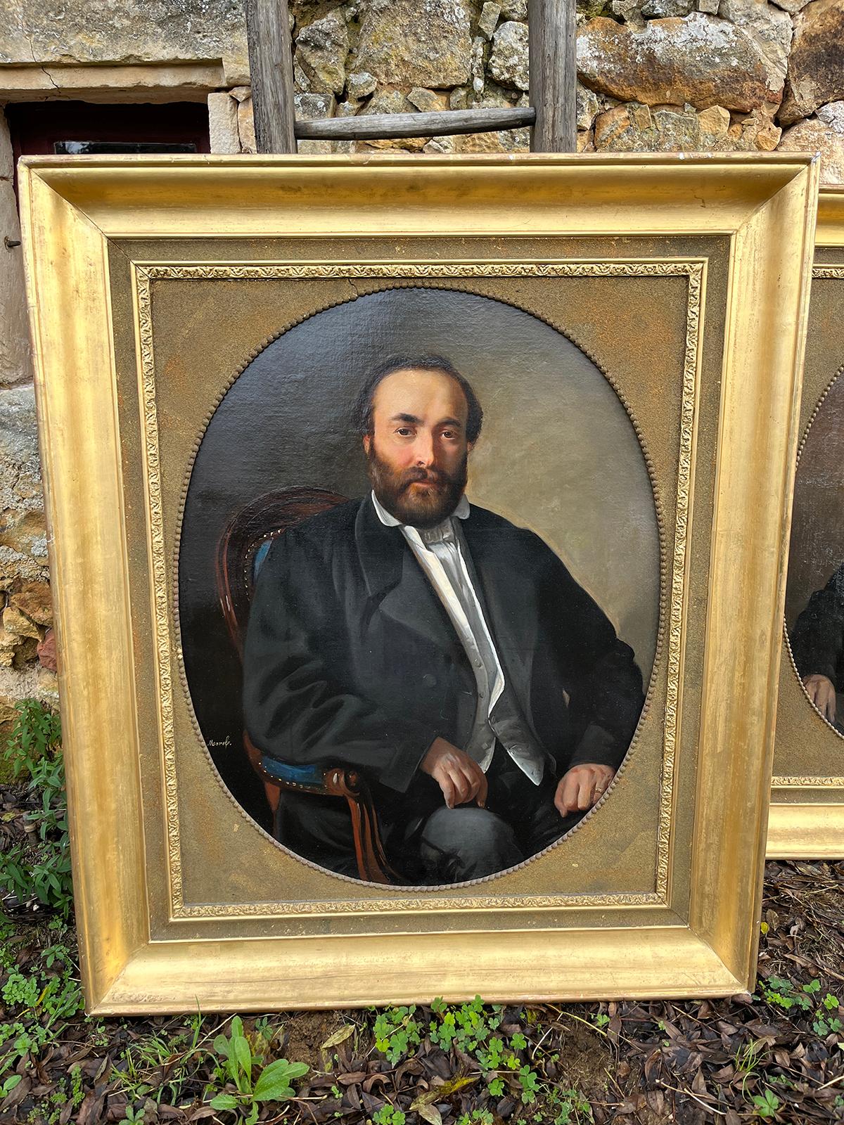 Cuatro grandes retratos de familia franceses en venta 2