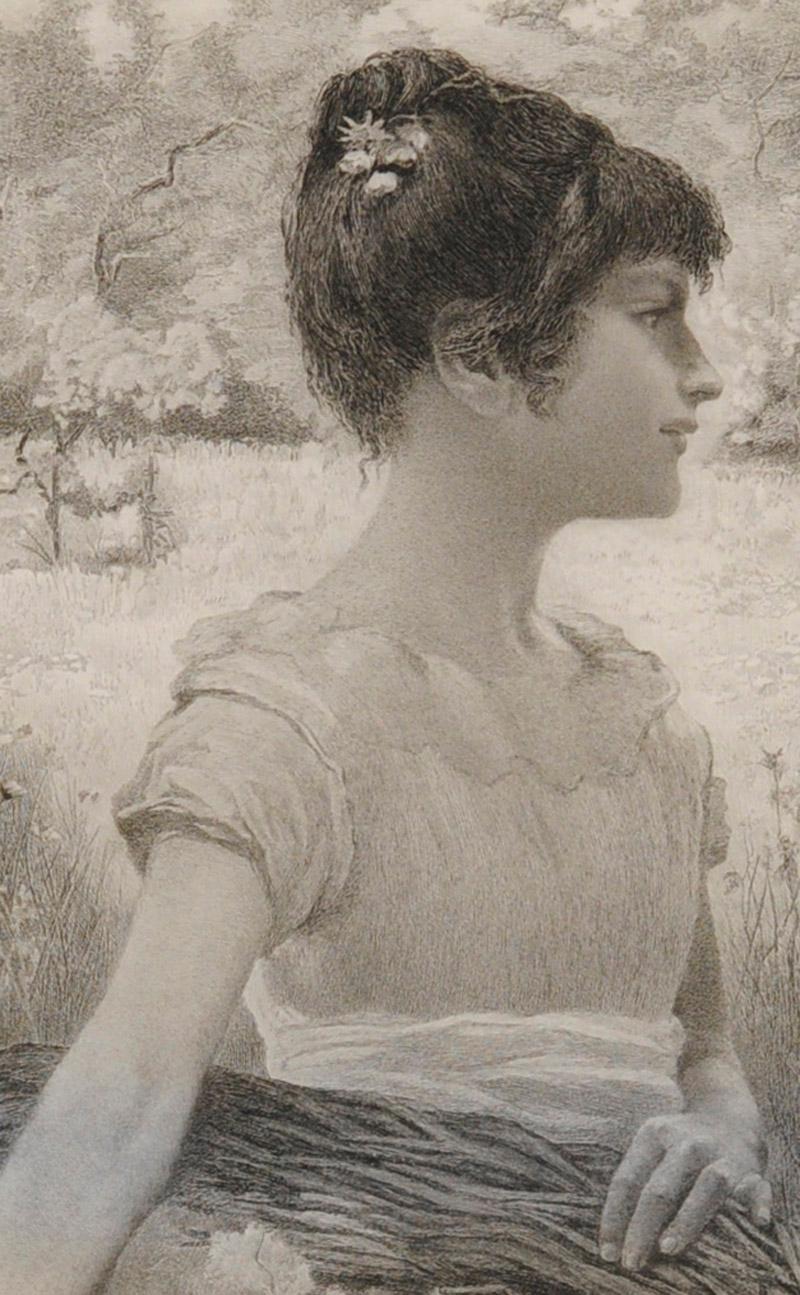 Connais-tu le Pays (Primavera) apres J. Rolshoven (Do you Know the Country) - Barbizon School Print by Theophile Narcisse Chauvel