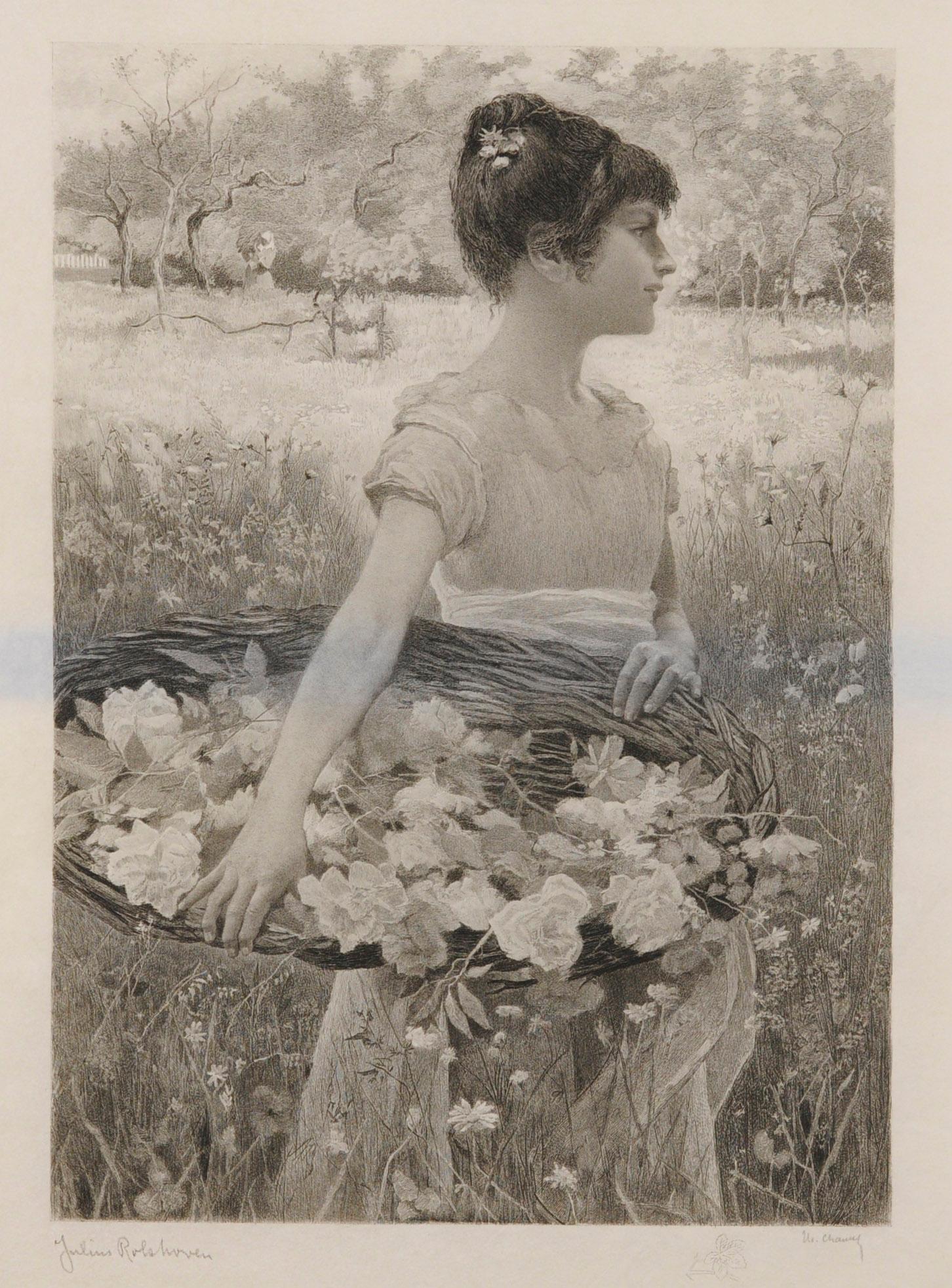 Theophile Narcisse Chauvel Figurative Print – Connais-tu le Pays (Primavera) apres J. Rolshoven (Kennst du das Land)