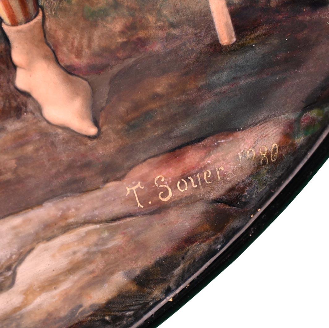 Théophile Soyer, Plat ornemental de style Renaissance en vente 2