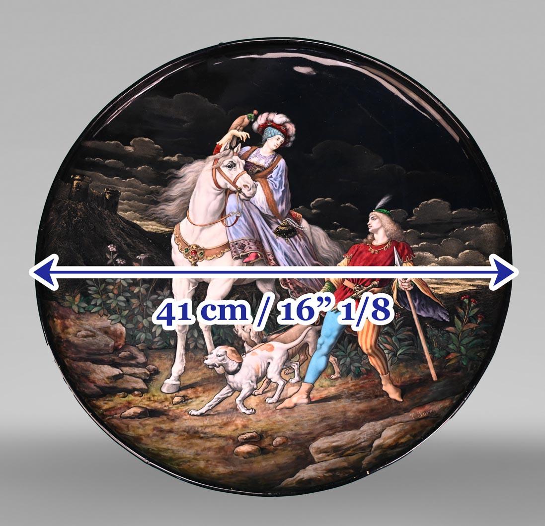 Théophile Soyer, Plat ornemental de style Renaissance en vente 3