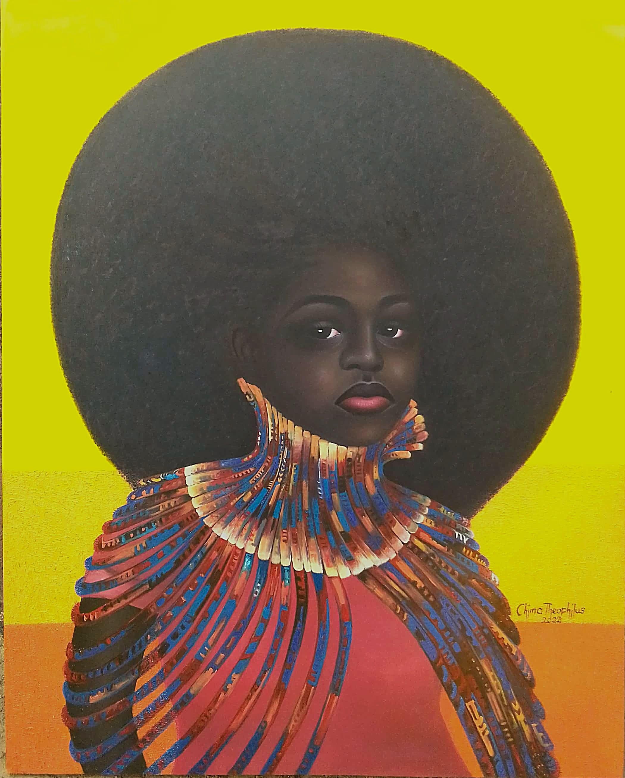 Theophilus Chima Figurative Painting - Adaeze The Princess