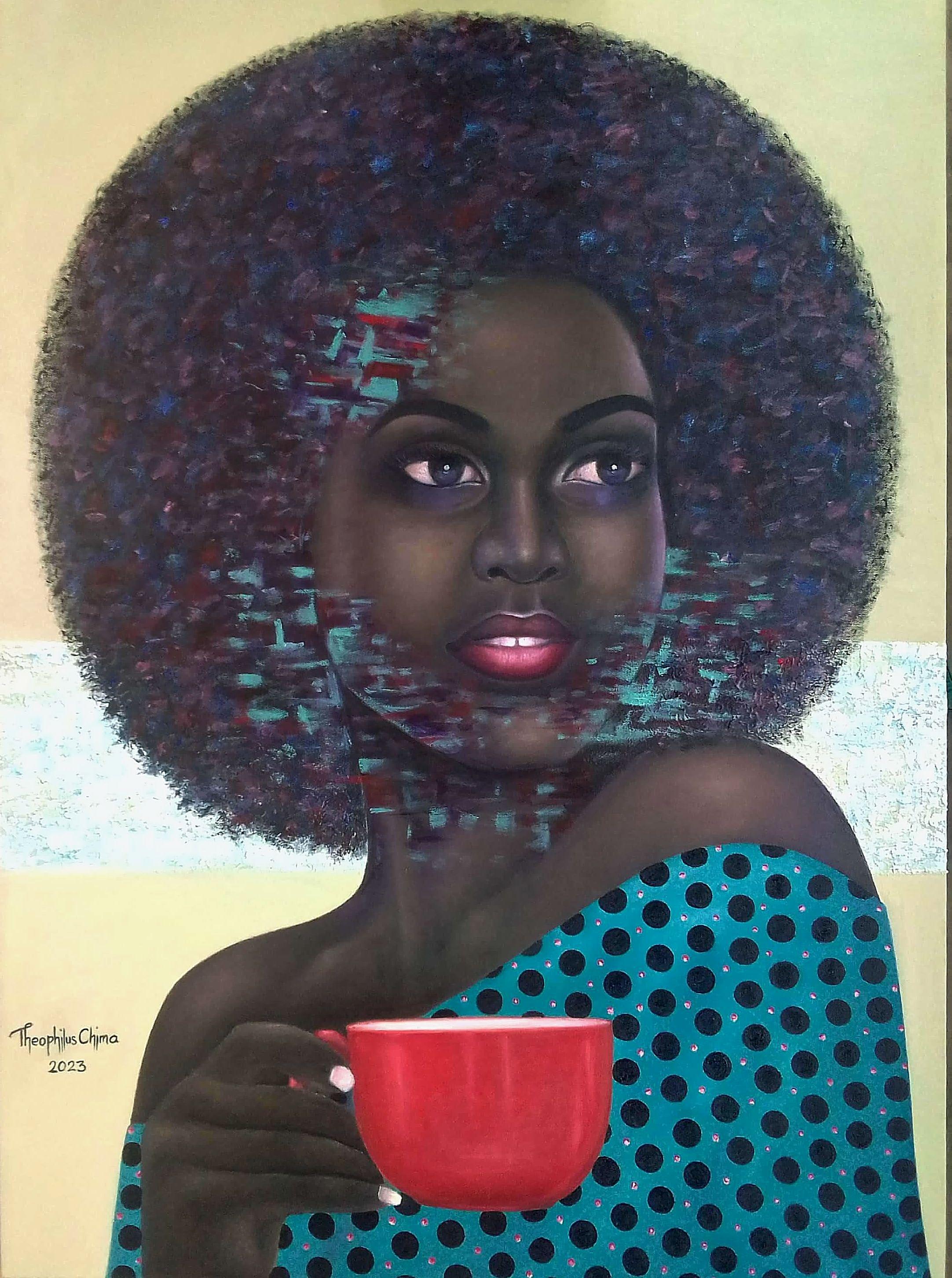 Theophilus Chima Figurative Painting - African Princess