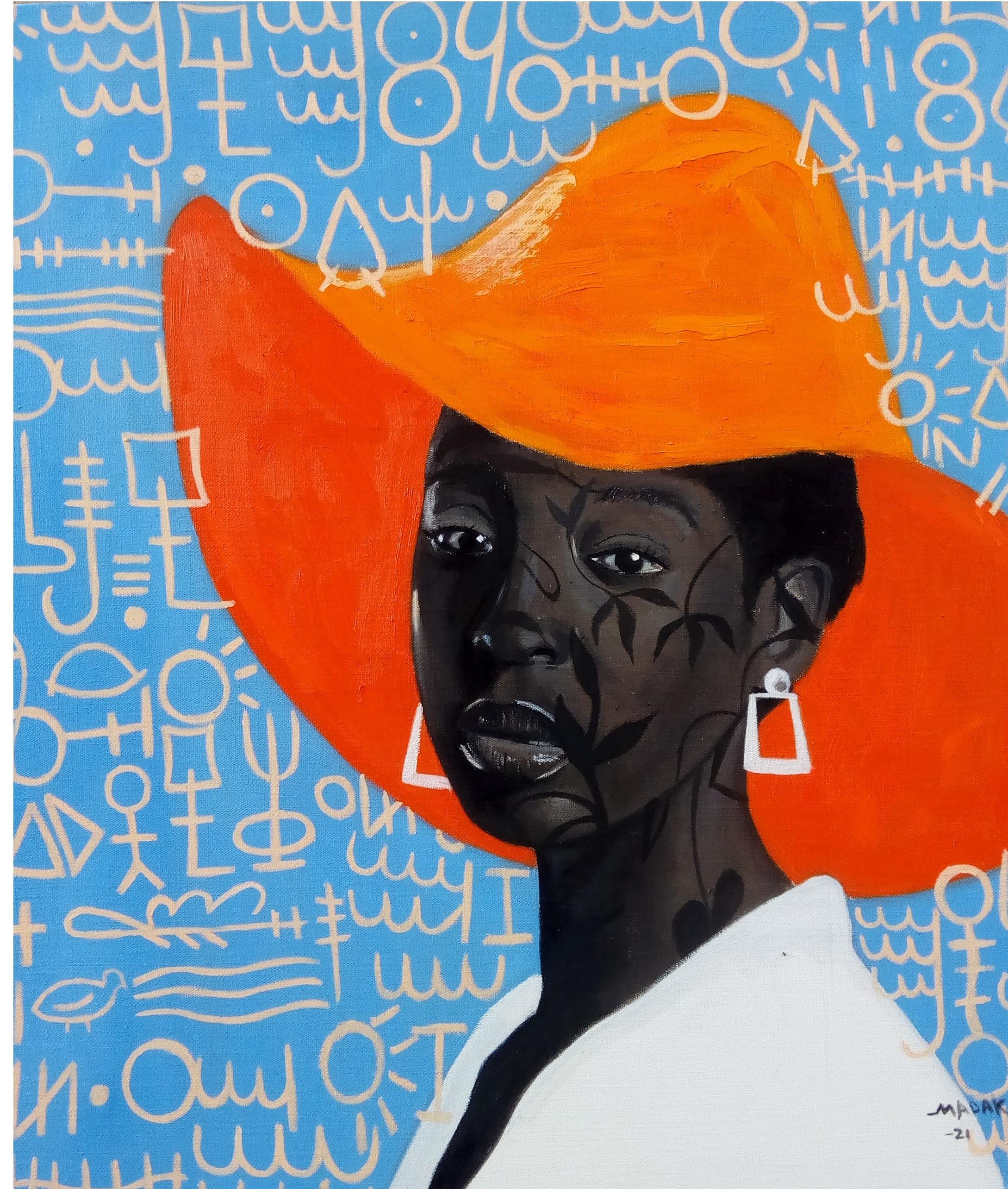 Theophilus Madaki Figurative Painting - Queen Eniola