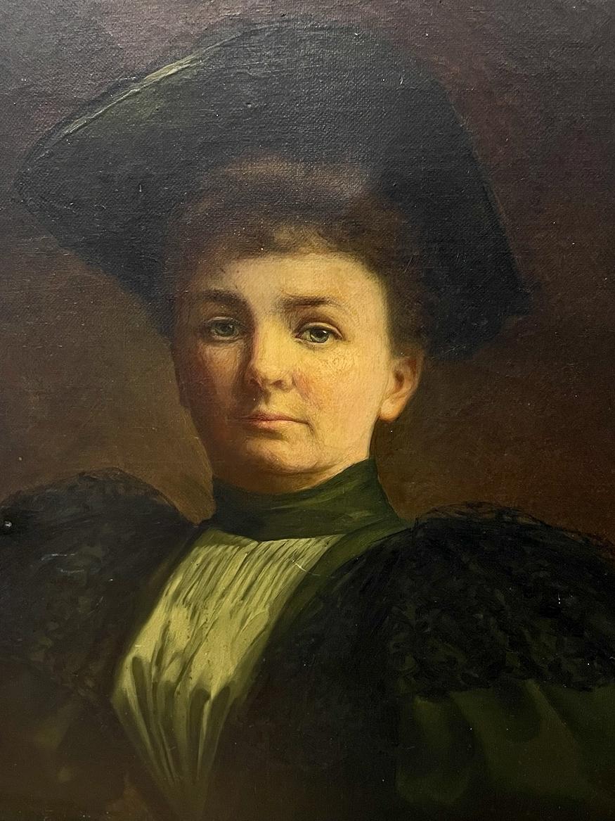 (Untitled) A Woman of Consequence - Painting by Theophilus P. Reichard
