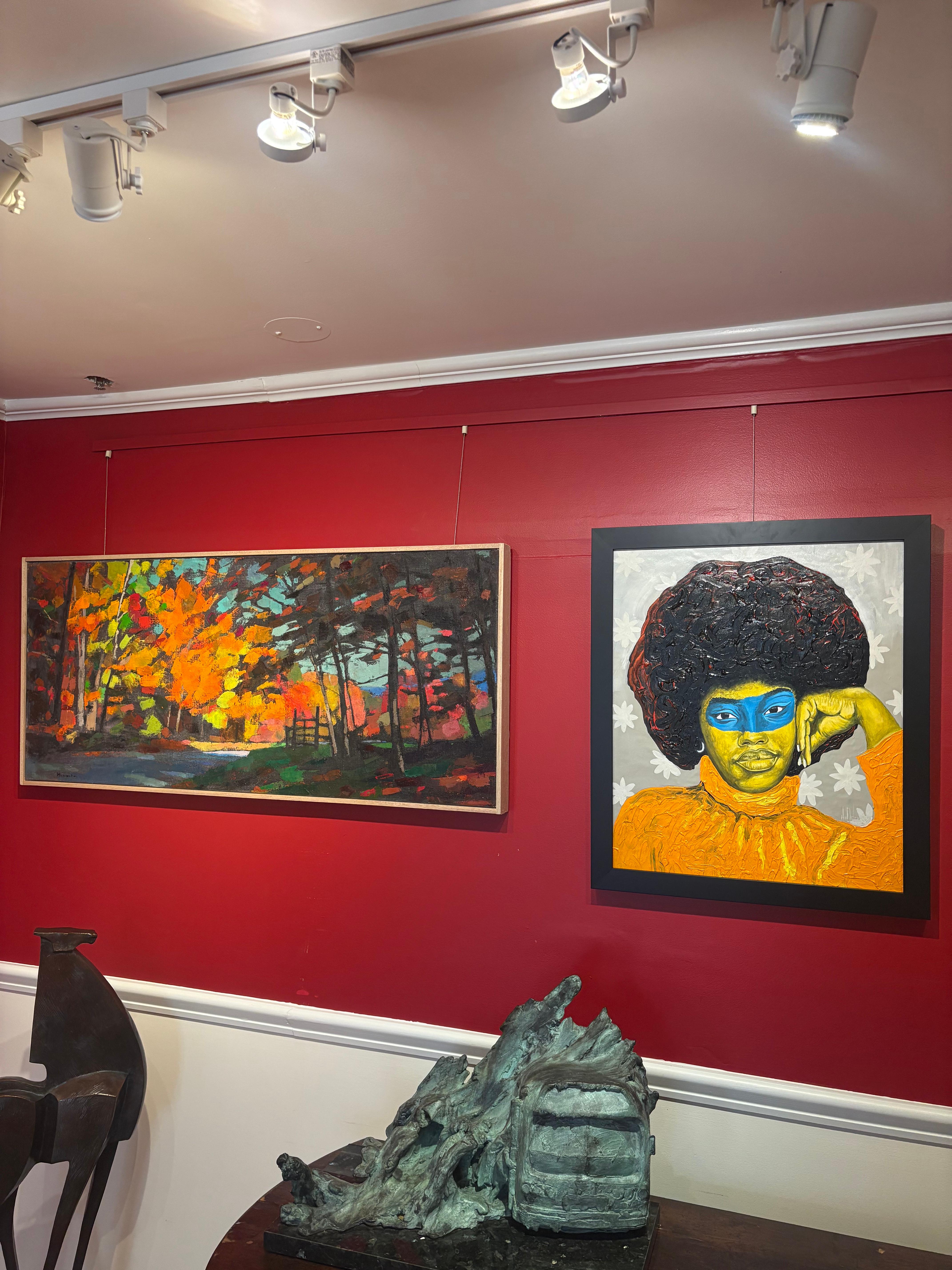 Dans son travail, Tetteh condense les sentiments et les tensions internes de ses personnages et les concentre, en utilisant les yeux comme moyen d'expression. Ses sujets deviennent ainsi des corps indépendants, audacieux et téméraires. En examinant