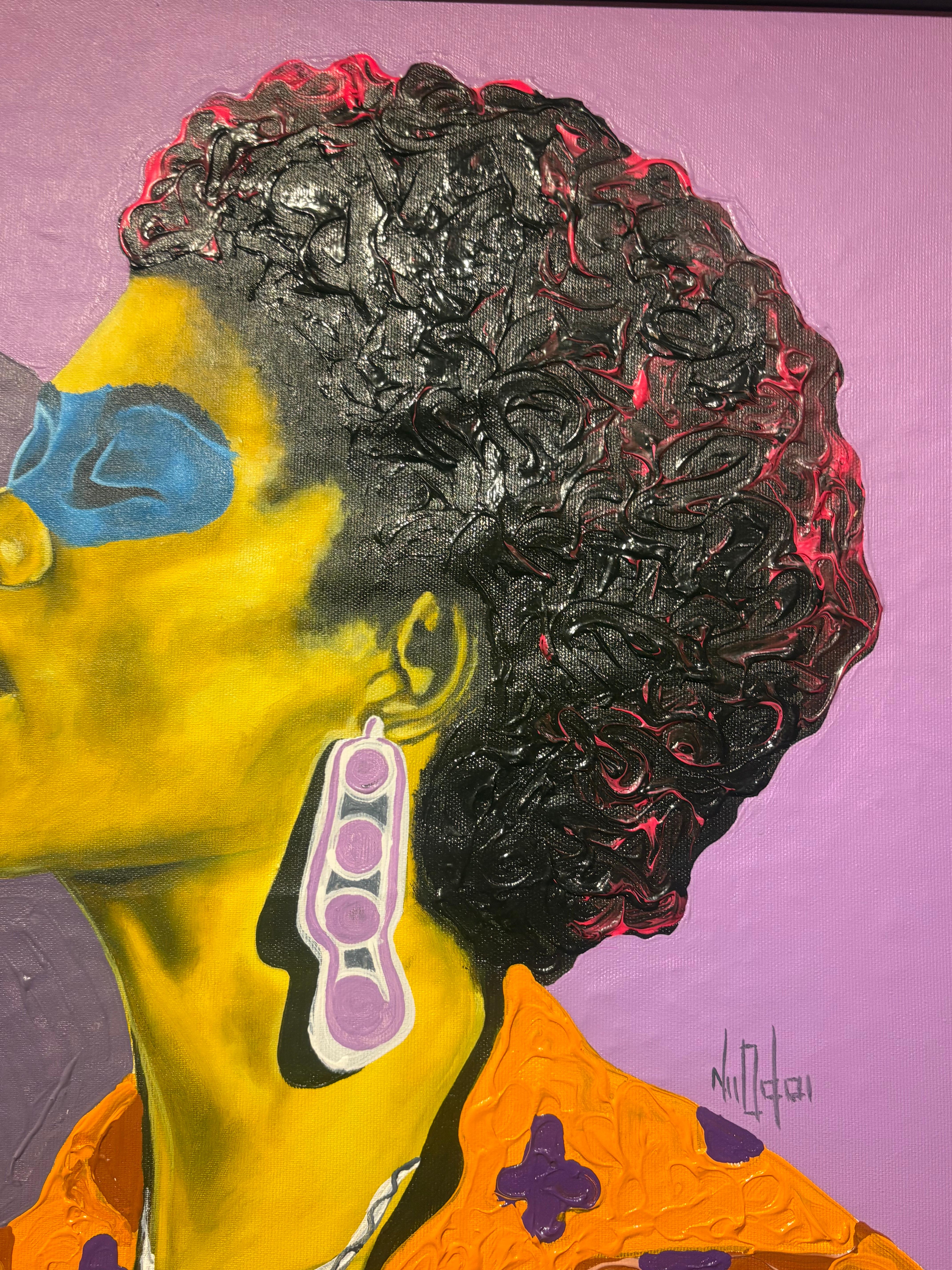 In seinem Werk verdichtet Tetteh die inneren Gefühle und Spannungen seiner Figuren und fokussiert sie, wobei er die Augen als Ausdrucksmittel nutzt. Auf diese Weise werden seine Subjekte zu eigenständigen Körpern, kühn und wagemutig. Indem er die