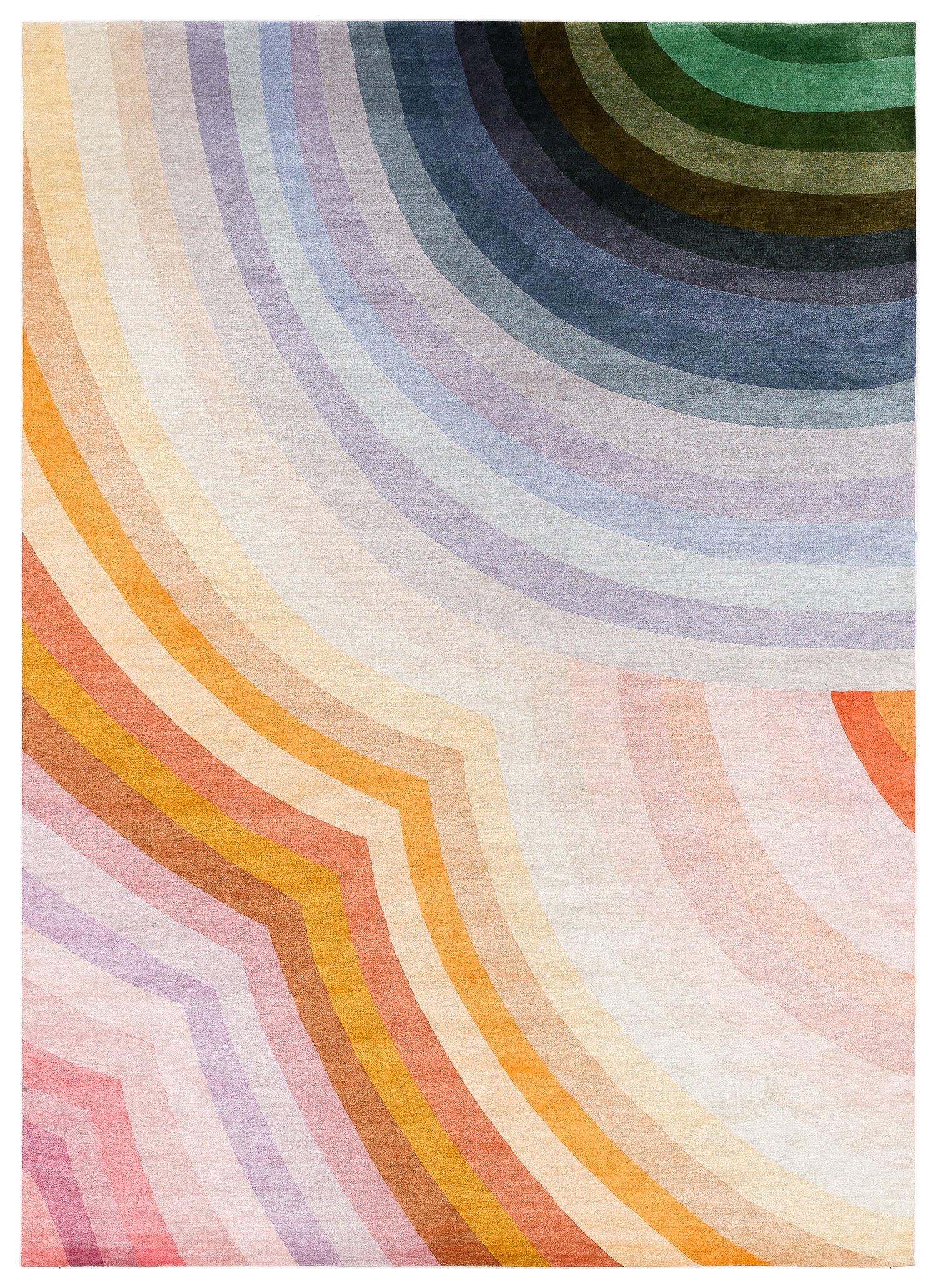 Tappeto in lana e seta Theoretical Color 42 Carini Carpets x Michelle Weinberg in vendita 4