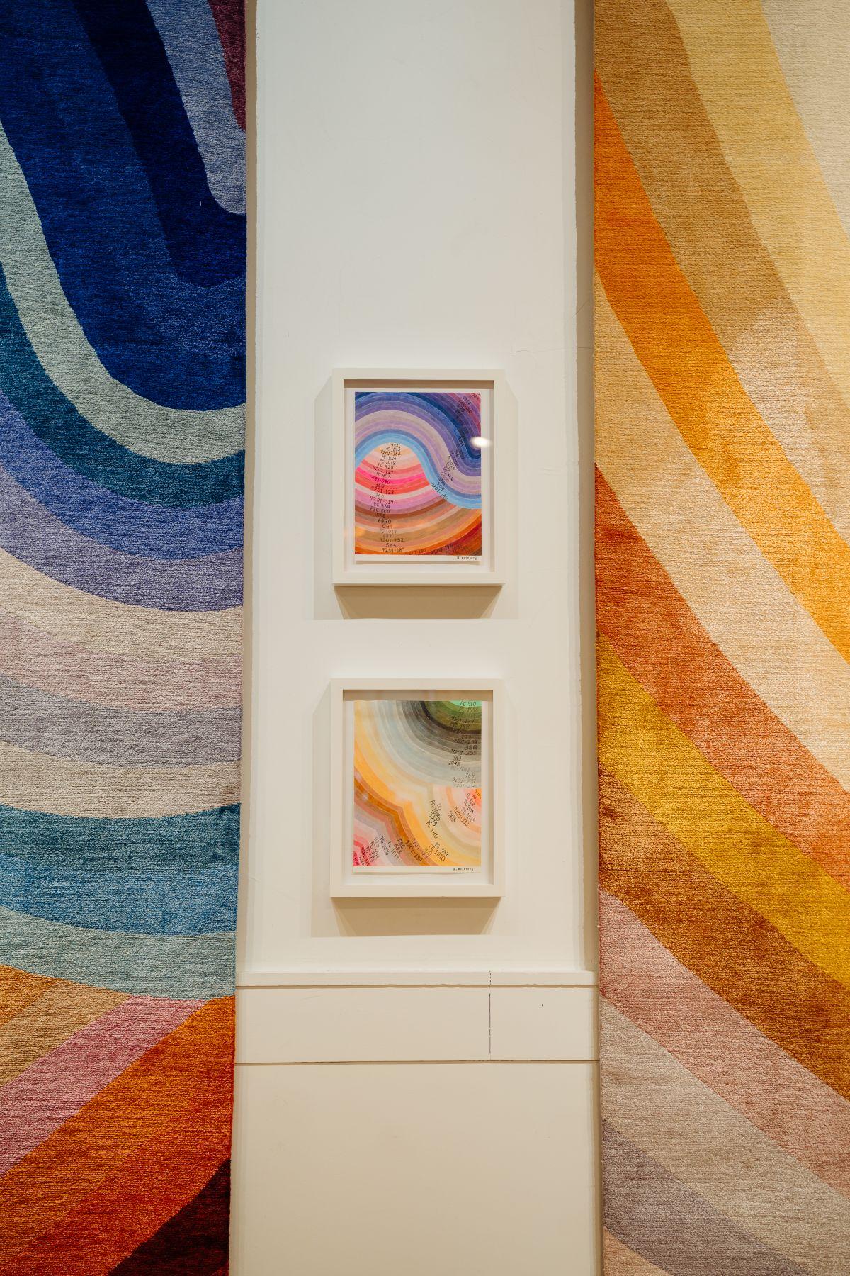 Tappeto in lana e seta Theoretical Color 42 Carini Carpets x Michelle Weinberg in vendita 7