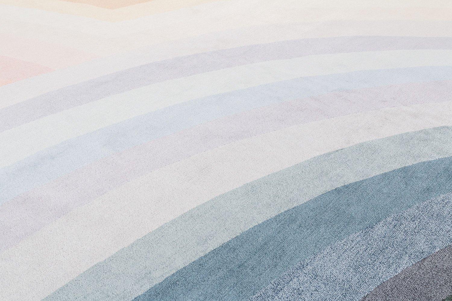 XXI secolo e contemporaneo Tappeto in lana e seta Theoretical Color 42 Carini Carpets x Michelle Weinberg in vendita