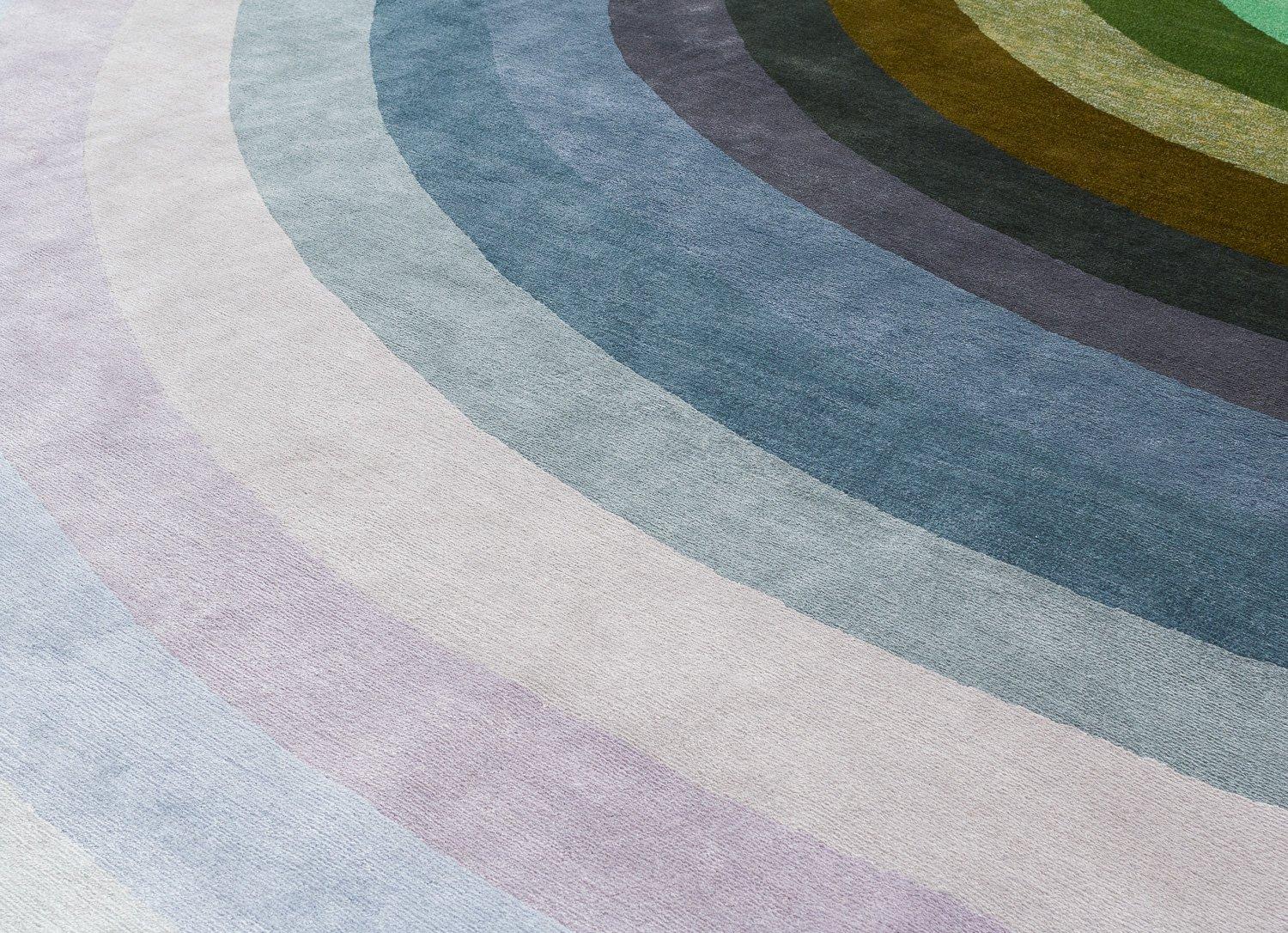 Lana Tappeto in lana e seta Theoretical Color 42 Carini Carpets x Michelle Weinberg in vendita