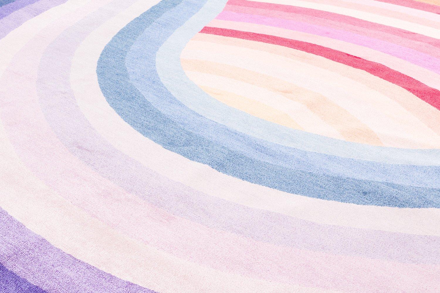 Tappeto in lana e seta Theoretical Color 49 Carini Carpets x Michelle Weinberg in vendita 1
