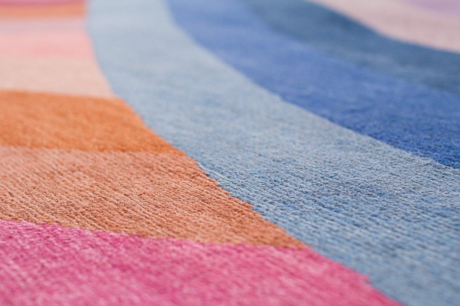 Tappeto in lana e seta Theoretical Color 49 Carini Carpets x Michelle Weinberg in vendita 4