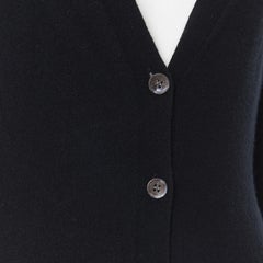 THEORY 100% cashmere mother of pearl buttons long line cardigan sweater XS