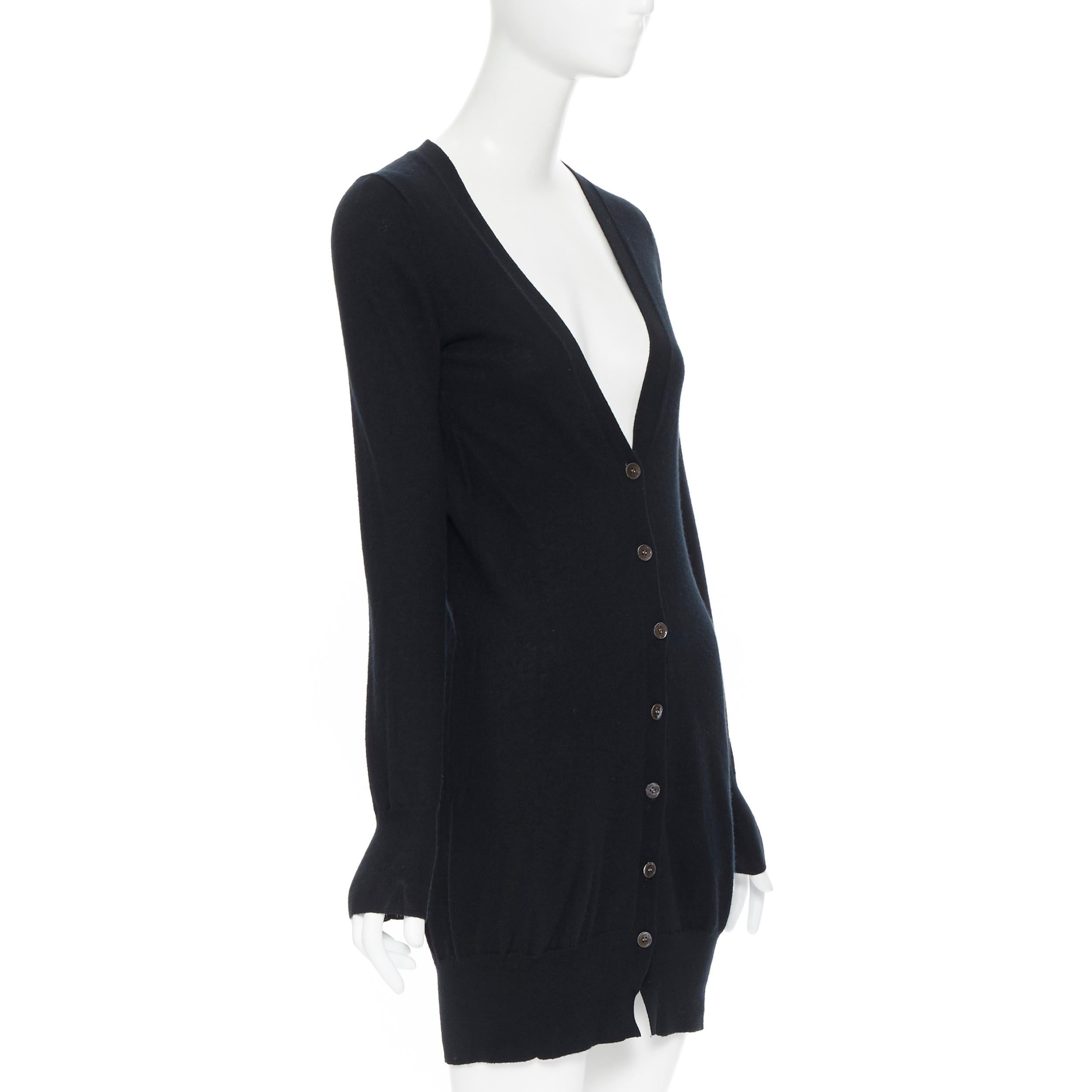 THEORY 100% cashmere con bottoni in madreperla, maglione cardigan lungo XS In condizioni buone a Hong Kong, NT