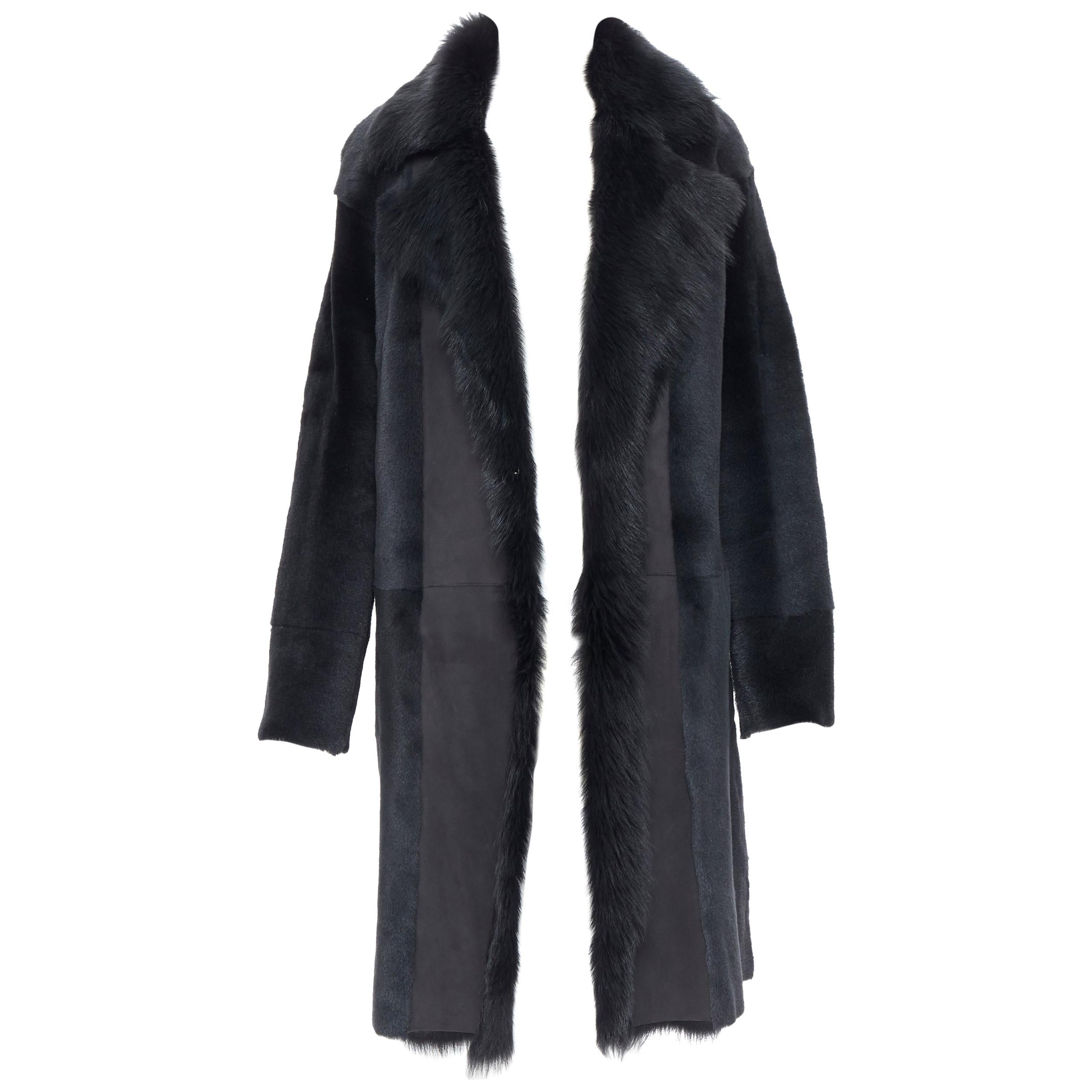 THEORY black dyed shearling lamb 