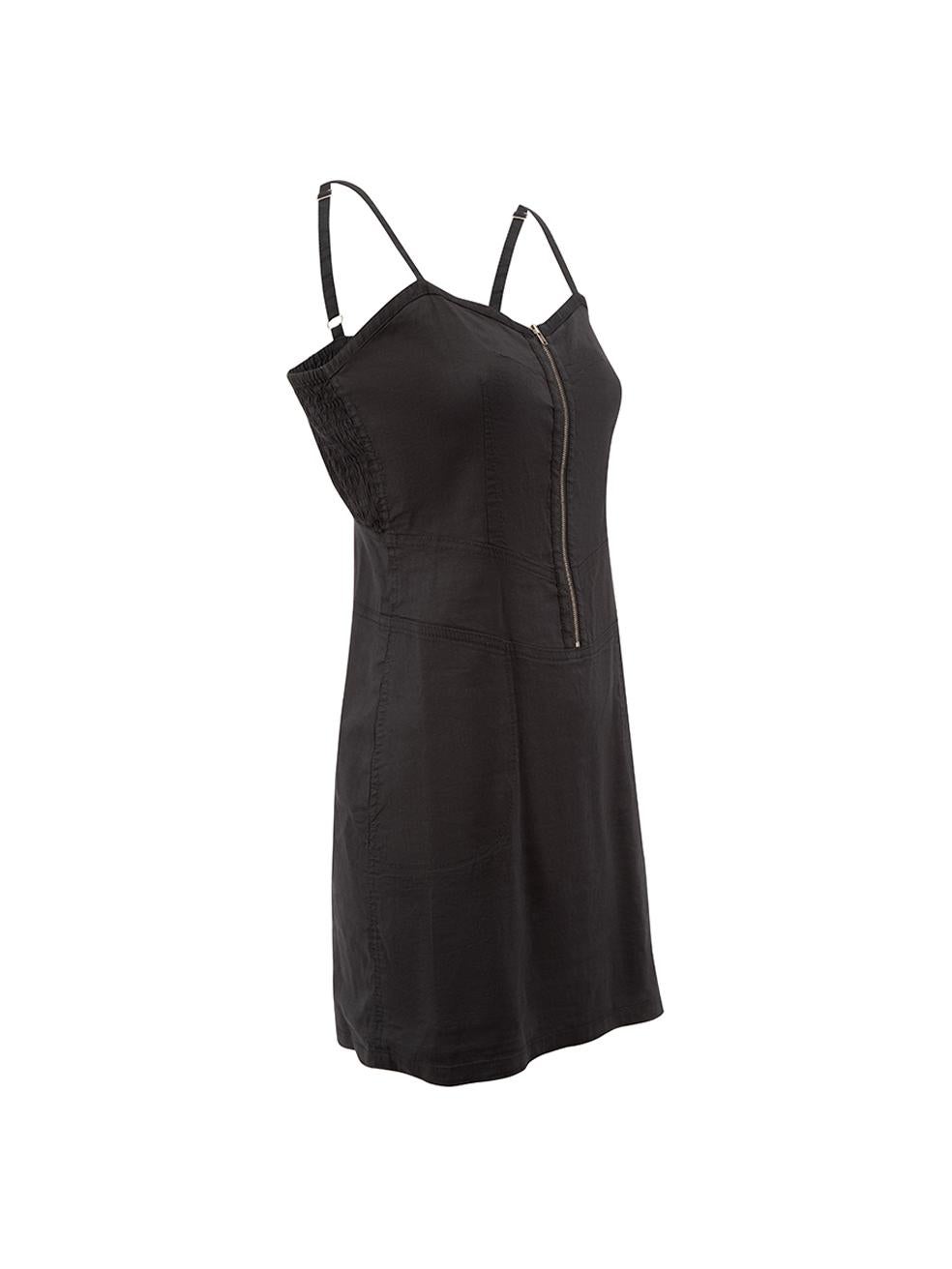 CONDITION is Very good. Hardly any visible wear to dress is evident on this used Theory designer resale item.

Details
Black
Linen
Dress
Sleeveless
Mini
Figure hugging fit
Adjustable shoulder straps
Shirred elasticated back
Sweetheart neckline
Front